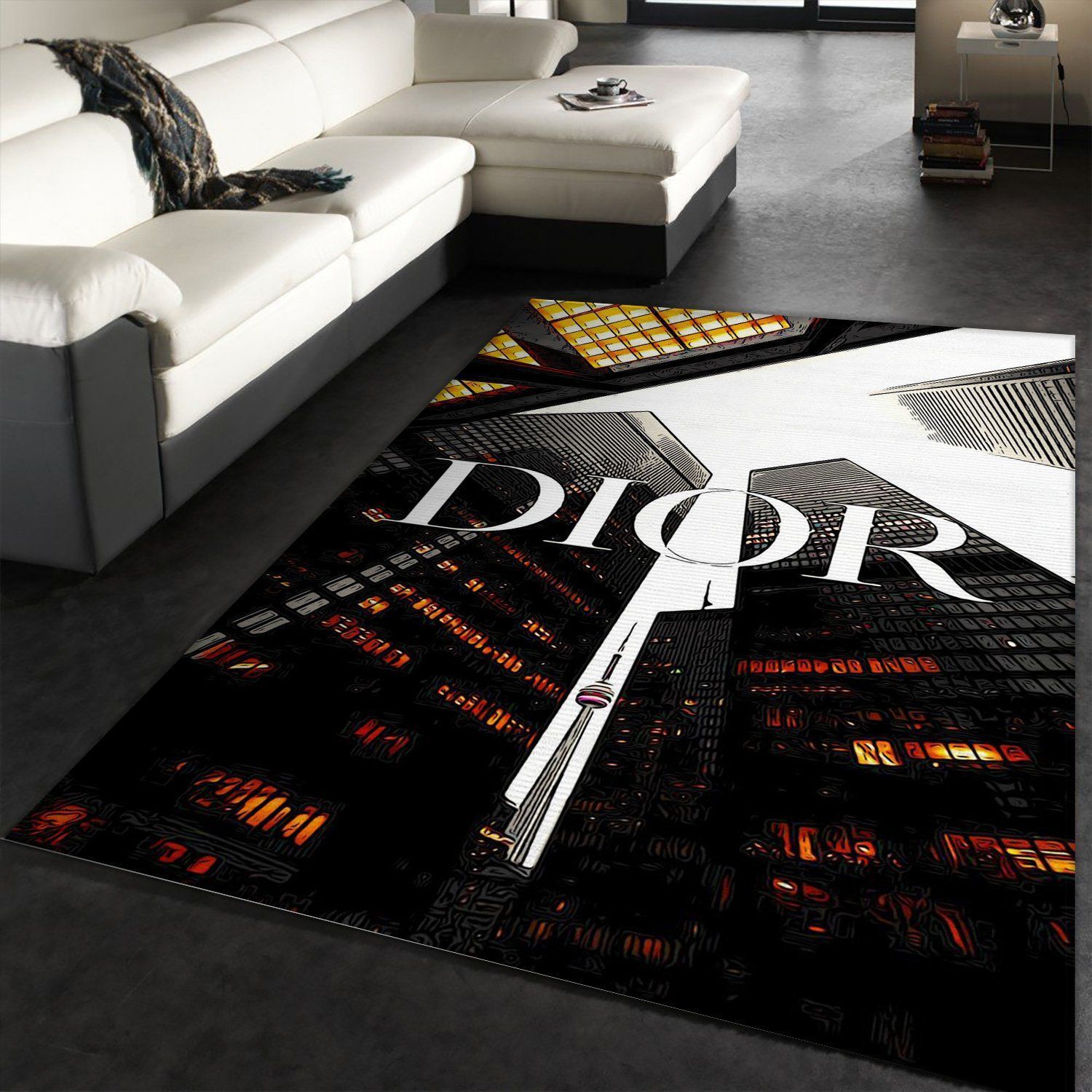 Dior Fashion Area Rug Living Room Rug Christmas Gift US Decor - Indoor Outdoor Rugs