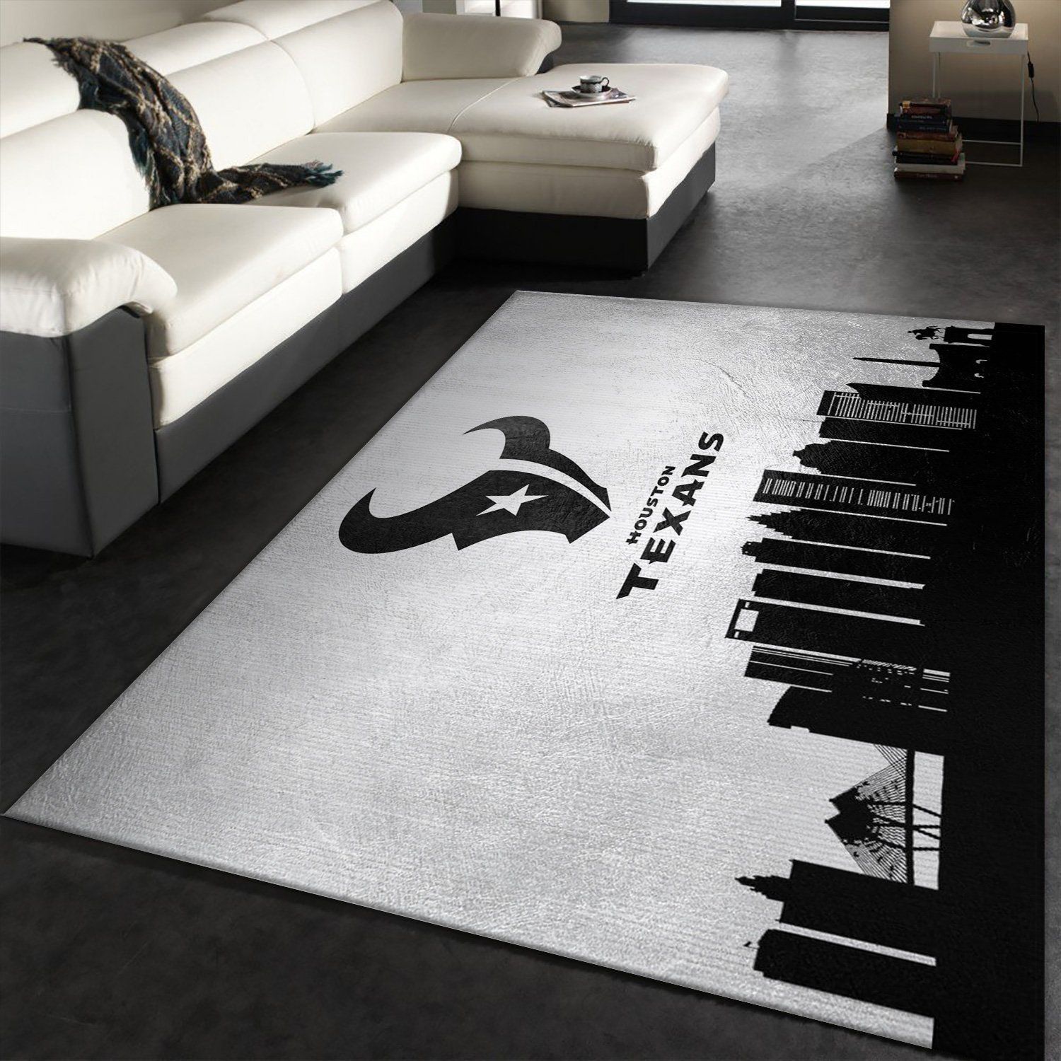 Houston Texans Skyline NFL Area Rug, Living Room Rug, Family Gift US Decor - Indoor Outdoor Rugs