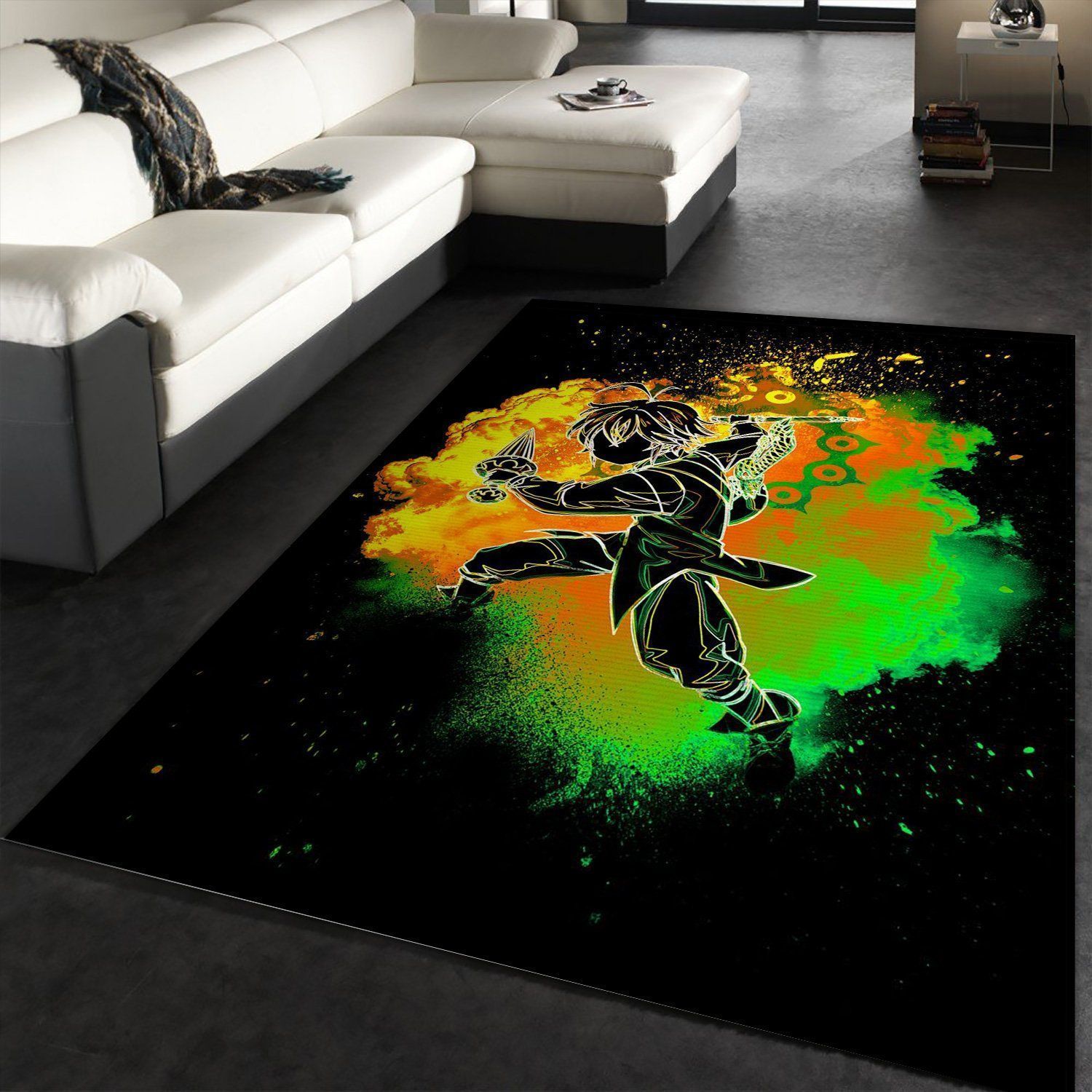 Soul Of The Dragon Anime Hero Area Rug, Bedroom, Family Gift US Decor - Indoor Outdoor Rugs