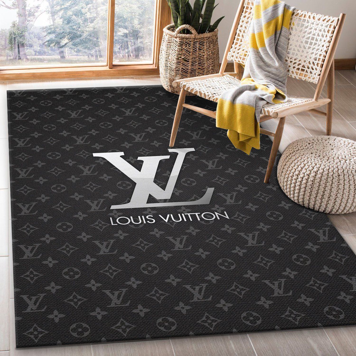 Lv Fashion Brand Rug Area Rug Floor Decor - Indoor Outdoor Rugs