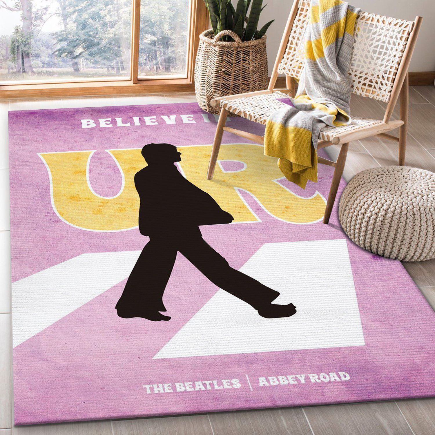 The Beatles Abbey Road 02 Rug Bedroom Rug US Gift Decor - Indoor Outdoor Rugs