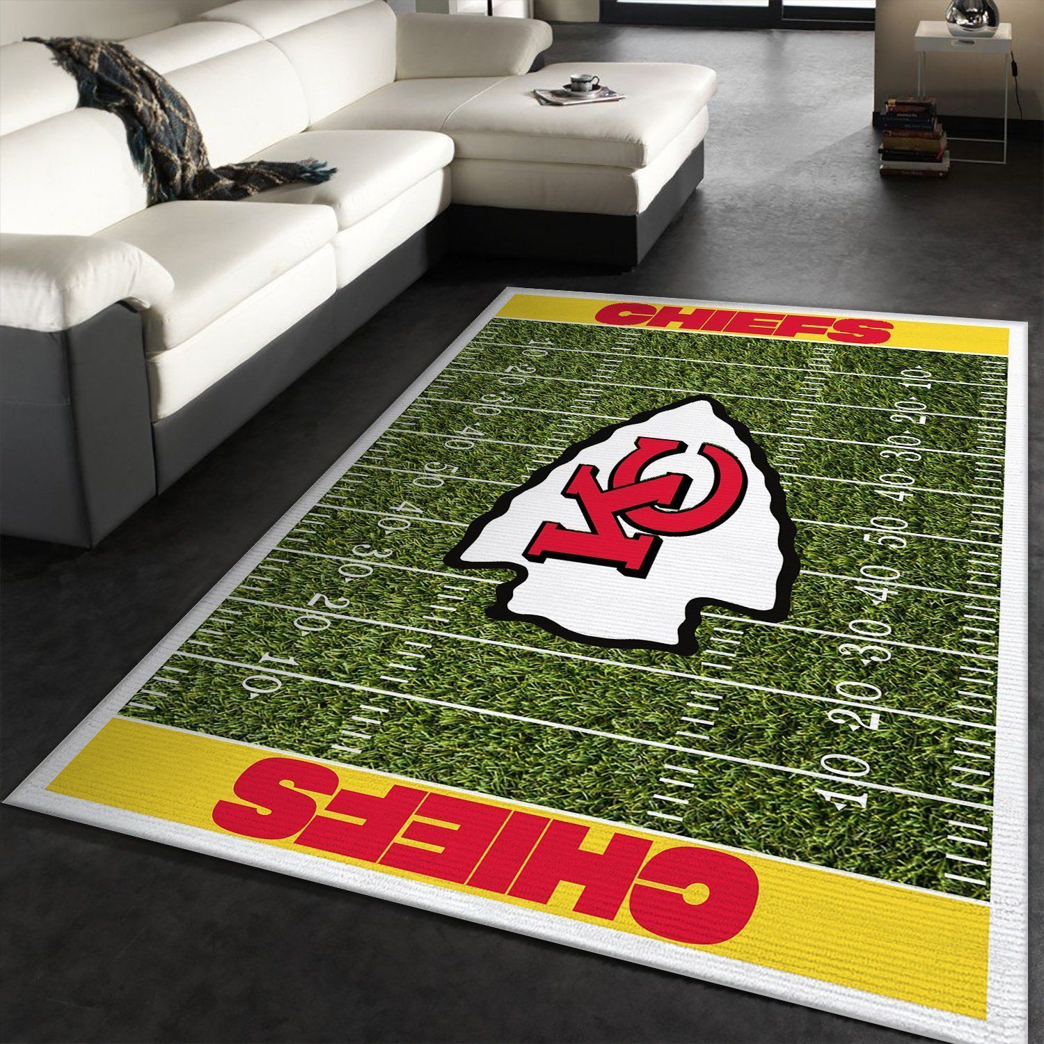 Kansas City Chiefs Nfl Rug Room Carpet Sport Custom Area Floor Home Decor V3 - Indoor Outdoor Rugs