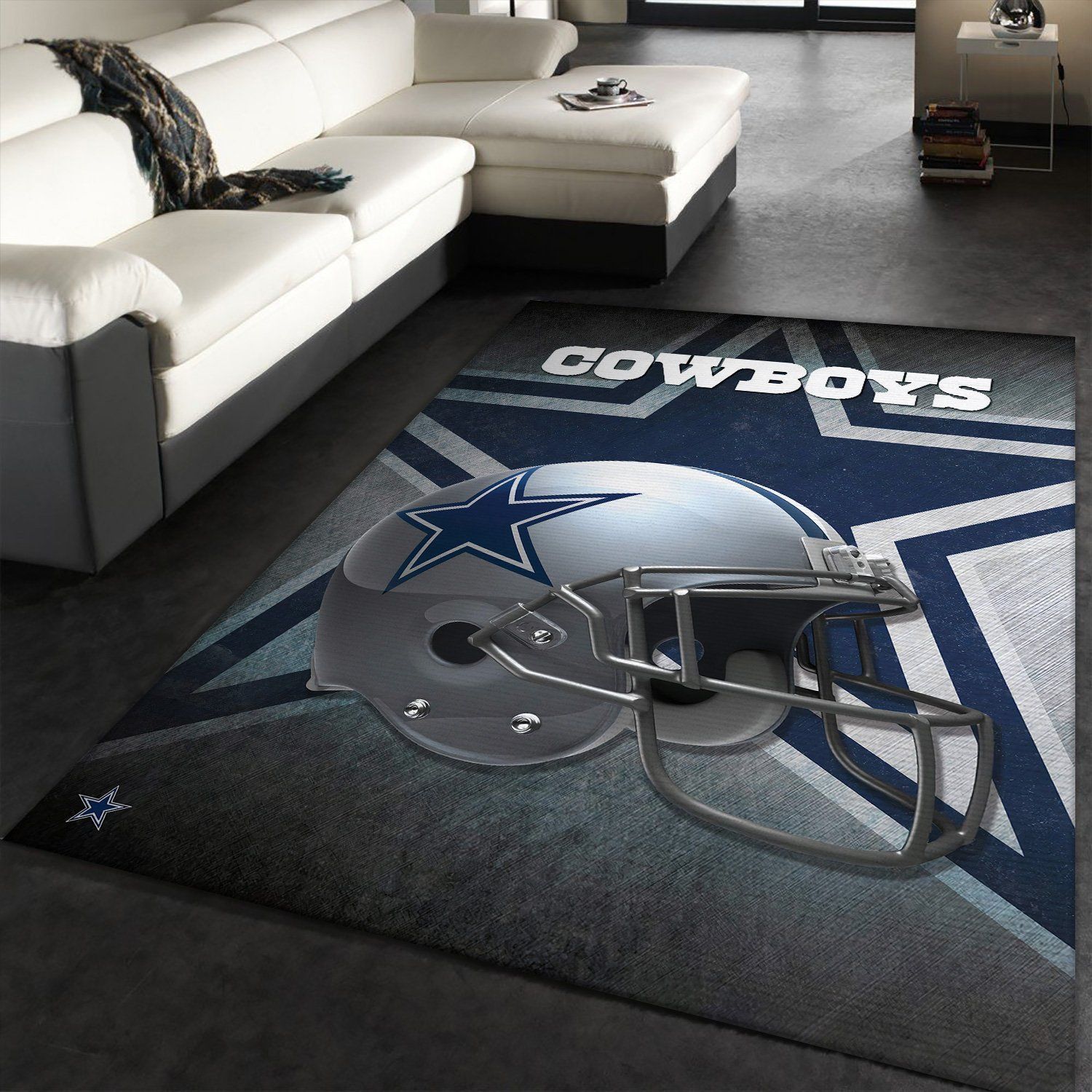 Dallas Cowboys Nfl Team Logo Helmet Nice Gift Rugs For Living Room Rug Home Decor - Indoor Outdoor Rugs