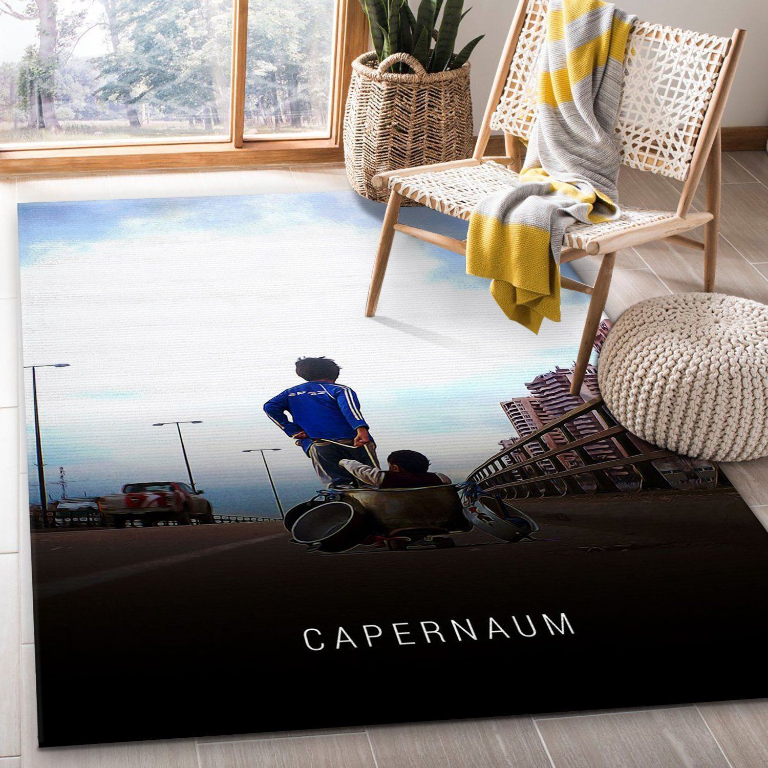 Capernaum Rug Movie Rug Home Decor Floor Decor - Indoor Outdoor Rugs