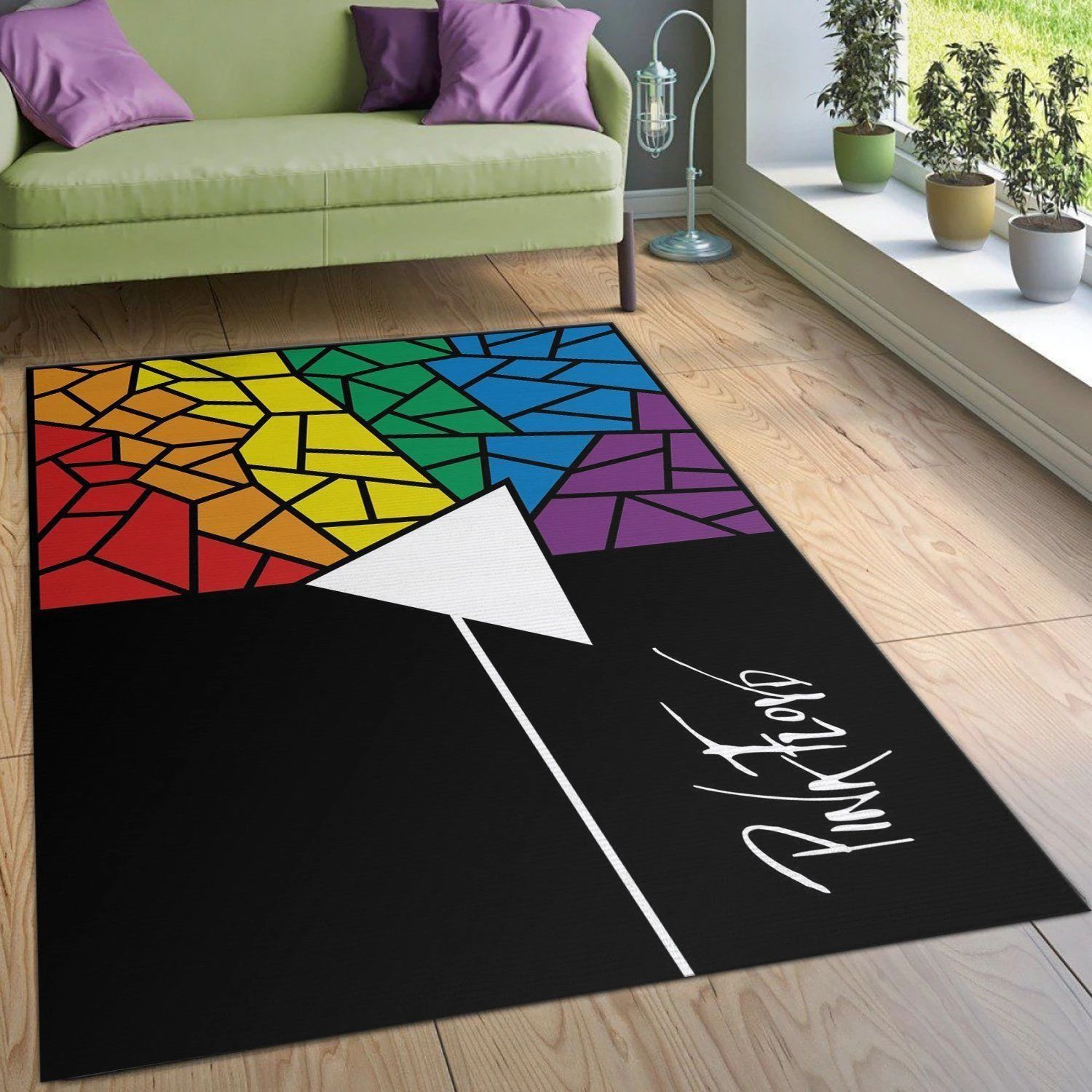 Pink Floyd Inspired Rug Living Room Rug Home Decor Floor Decor - Indoor Outdoor Rugs