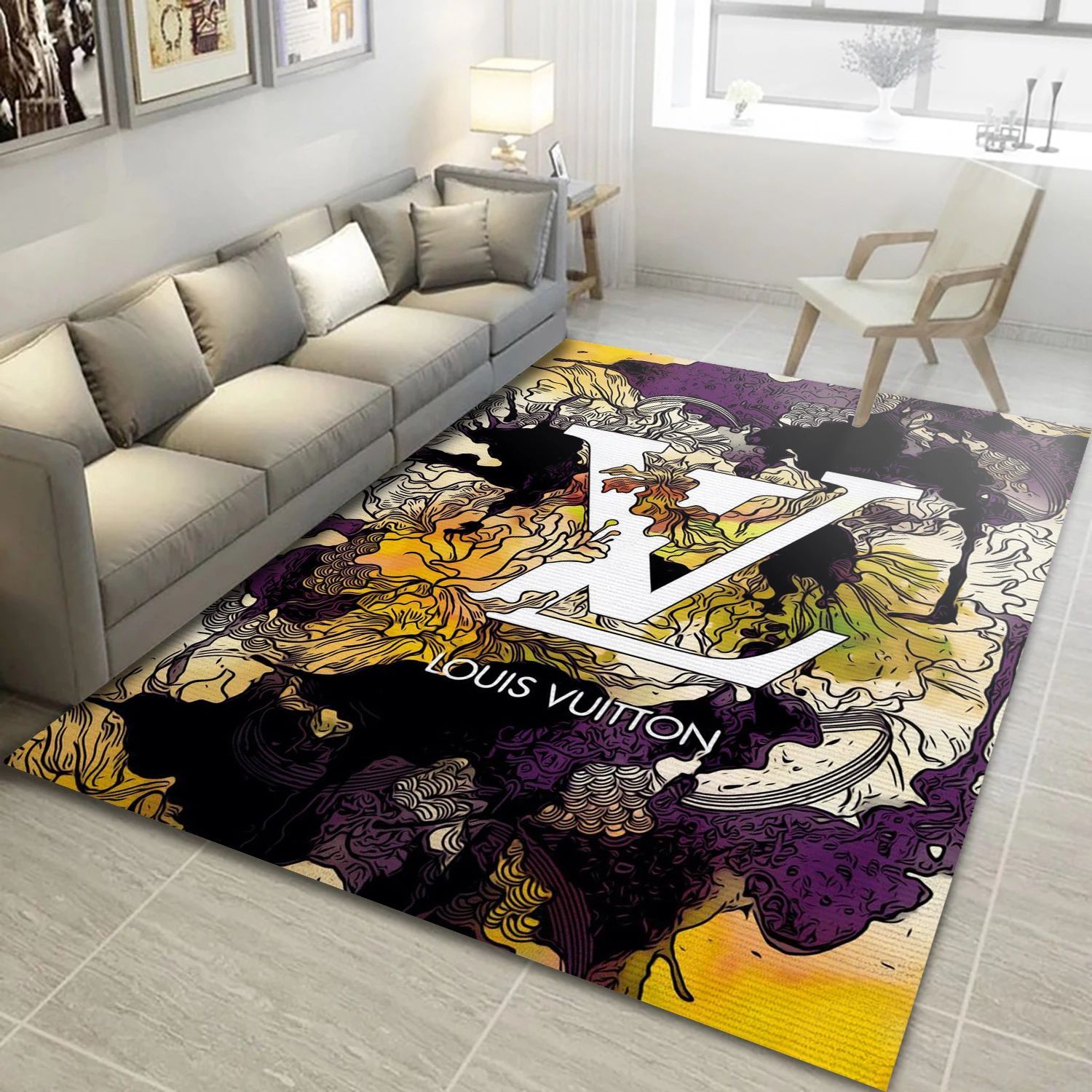 Louis Vuitton , Living Room Rug - Home Decor Floor Decor - Indoor Outdoor Rugs