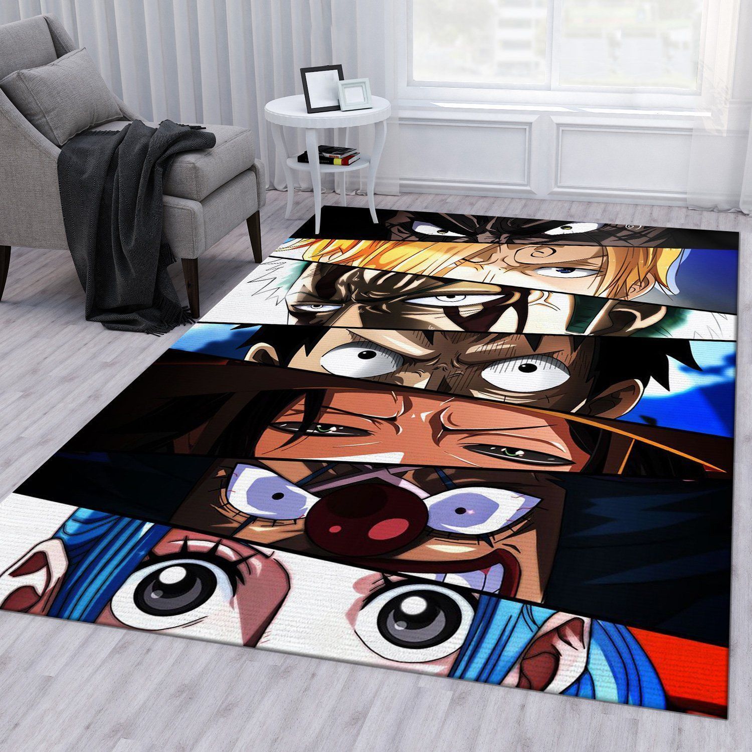 One Piece Eyes Anime Area Rug For Gift Living Room Rug Home Decor Floor Decor - Indoor Outdoor Rugs