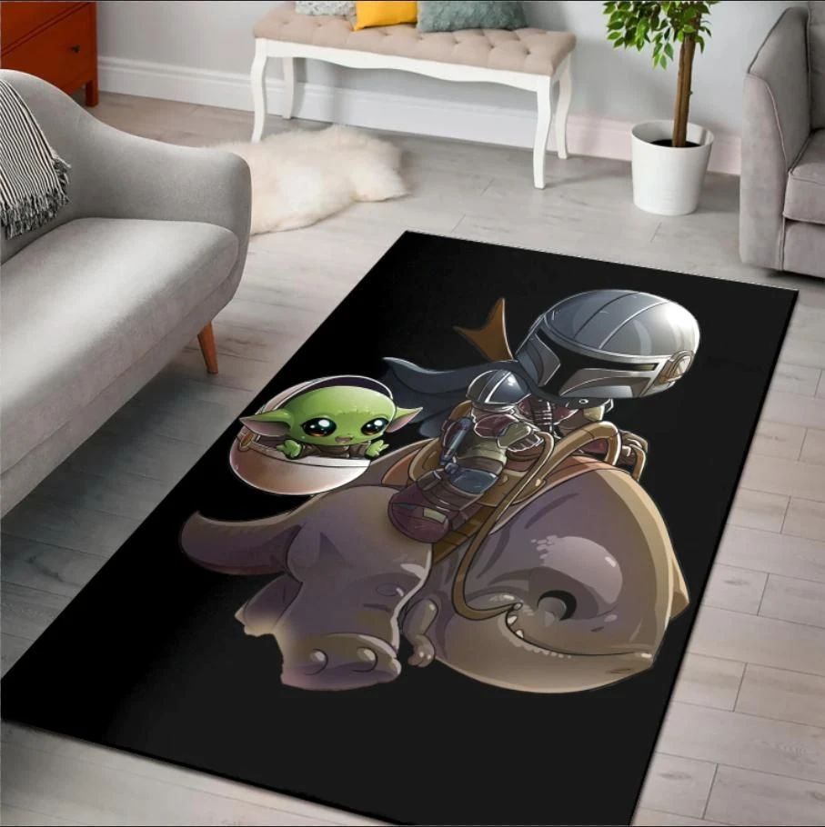 Baby Yoda Kids Room The Mandalorian Area Rug Rugs For Living Room Rug Home Decor - Indoor Outdoor Rugs