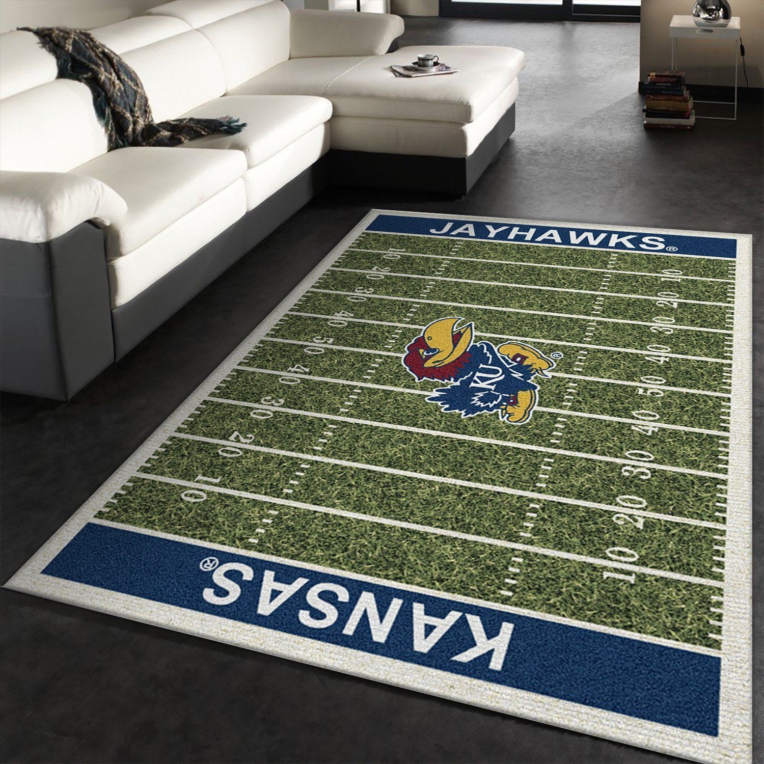 College Kansas NFL Team Logo Area Rug, Bedroom Rug, Christmas Gift US Decor - Indoor Outdoor Rugs