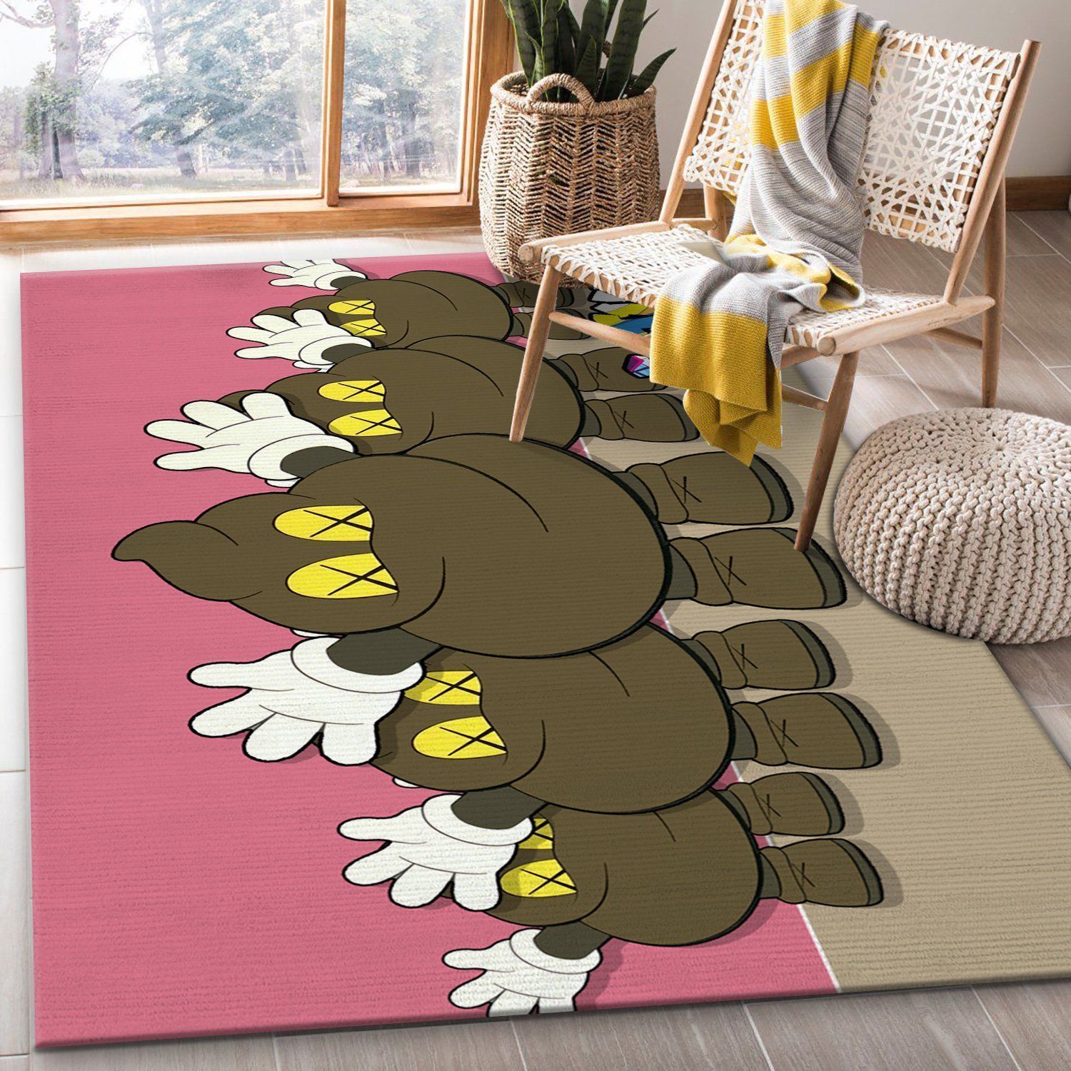 Kaws Ver4 Area Rug Living Room Rug Christmas Gift US Decor - Indoor Outdoor Rugs