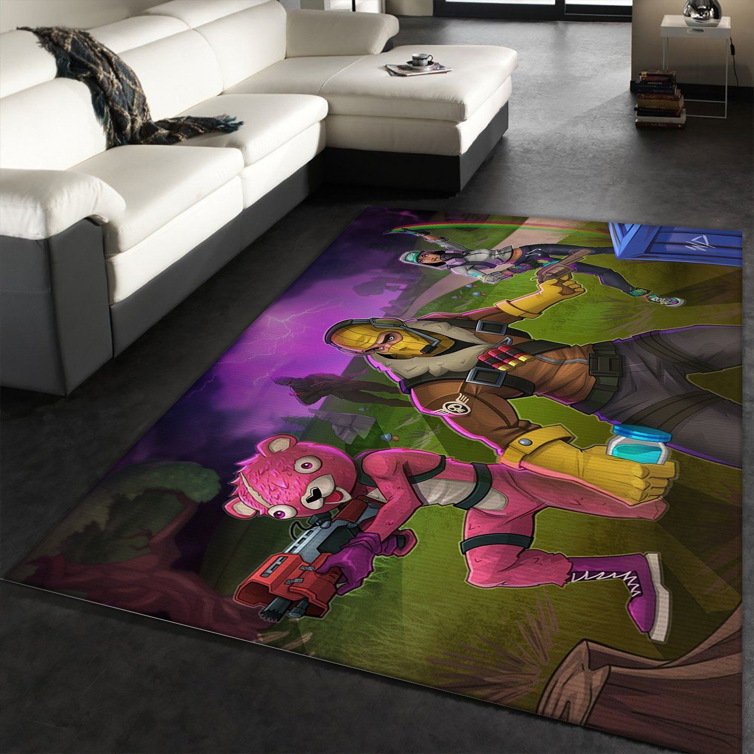 Fortnite Gaming Area Rug Living Room Home Decor Floor Decor - Indoor Outdoor Rugs