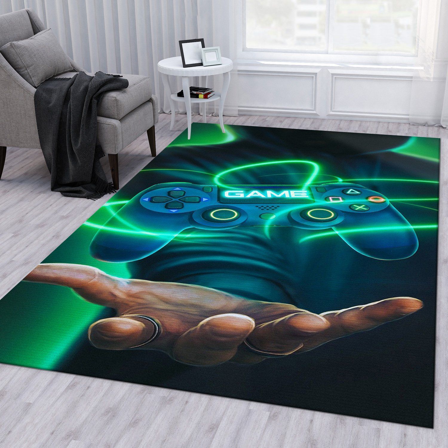 Playstation V6 Area Rug Bedroom Rug Home US Decor - Indoor Outdoor Rugs