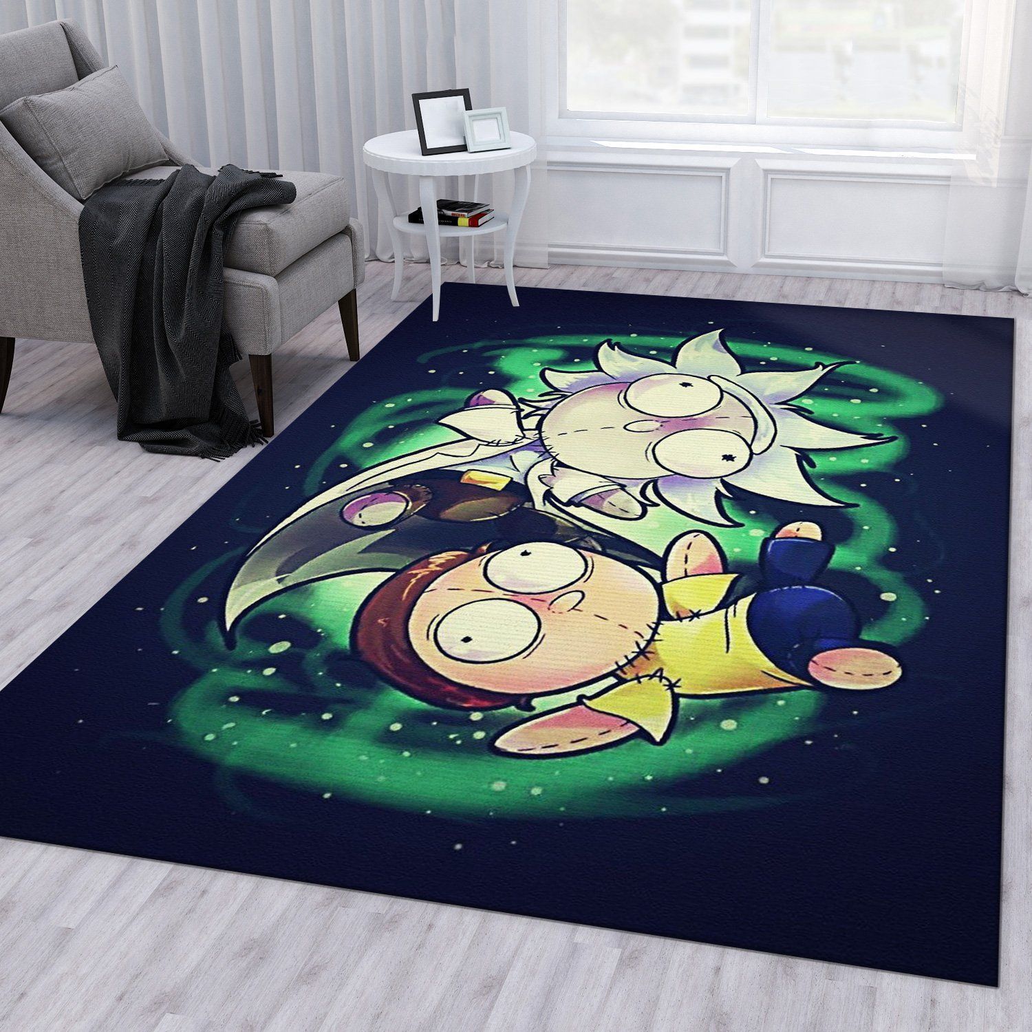 Rick And Morty Area Rug For Christmas Bedroom Rug Home Decor Floor Decor - Indoor Outdoor Rugs