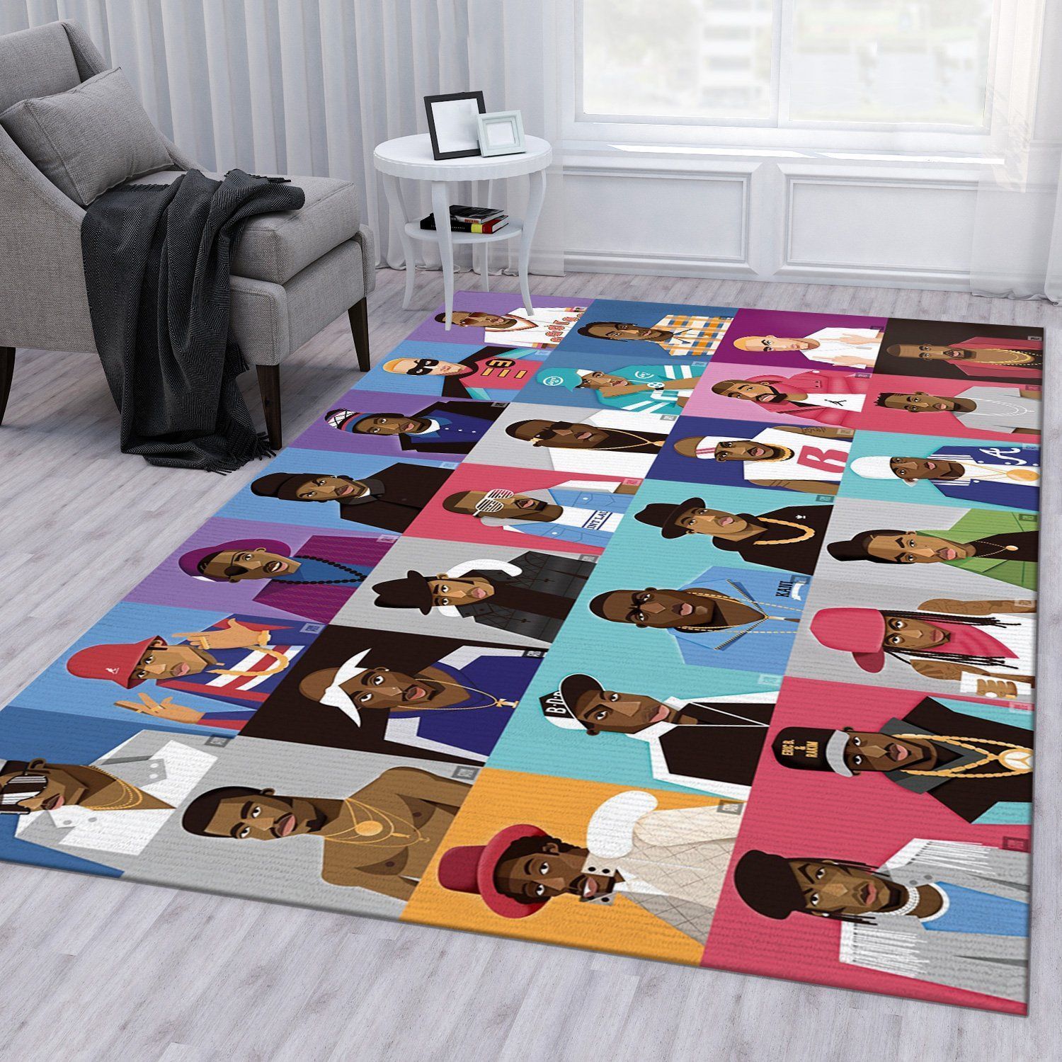 Rapper All Area Rug For Christmas Living Room Rug US Gift Decor - Indoor Outdoor Rugs