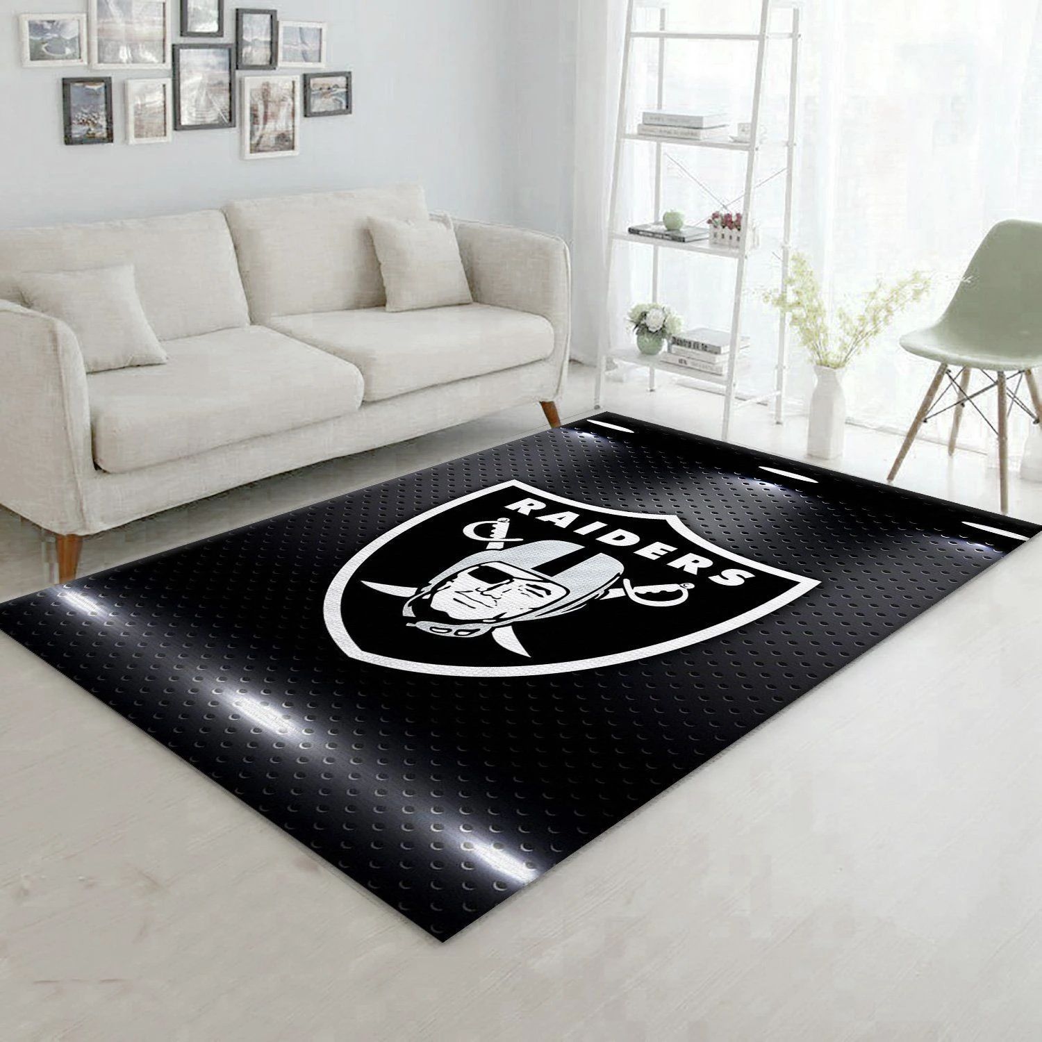 Oakland Raiders Nfl Area Rug For Gift Bedroom Rug Home Decor Floor Decor - Indoor Outdoor Rugs