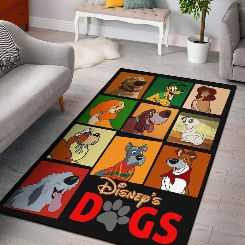 Disney Dog 1 Living Room Area Rug Carpet, Bedroom Rug, Home Decor - Indoor Outdoor Rugs