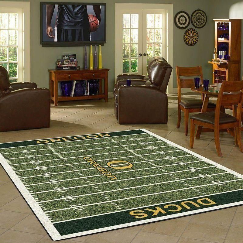 Nfl Team Oregon Ducks Home Field Area Rug Sport Home Decor - Indoor Outdoor Rugs