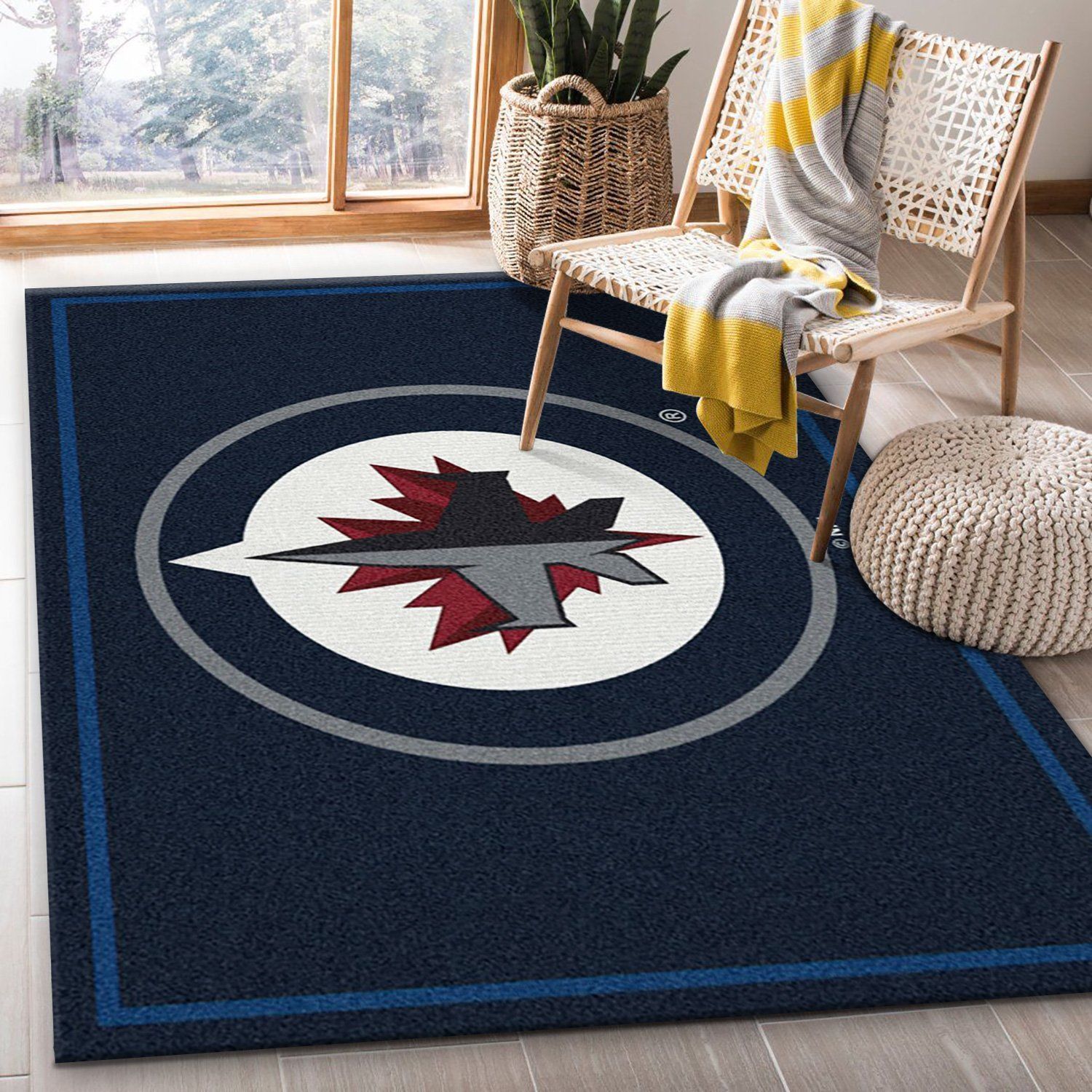 Nhl Spirit Winnipeg Jets Area Rug, Living Room Rug, Family Gift US Decor - Indoor Outdoor Rugs