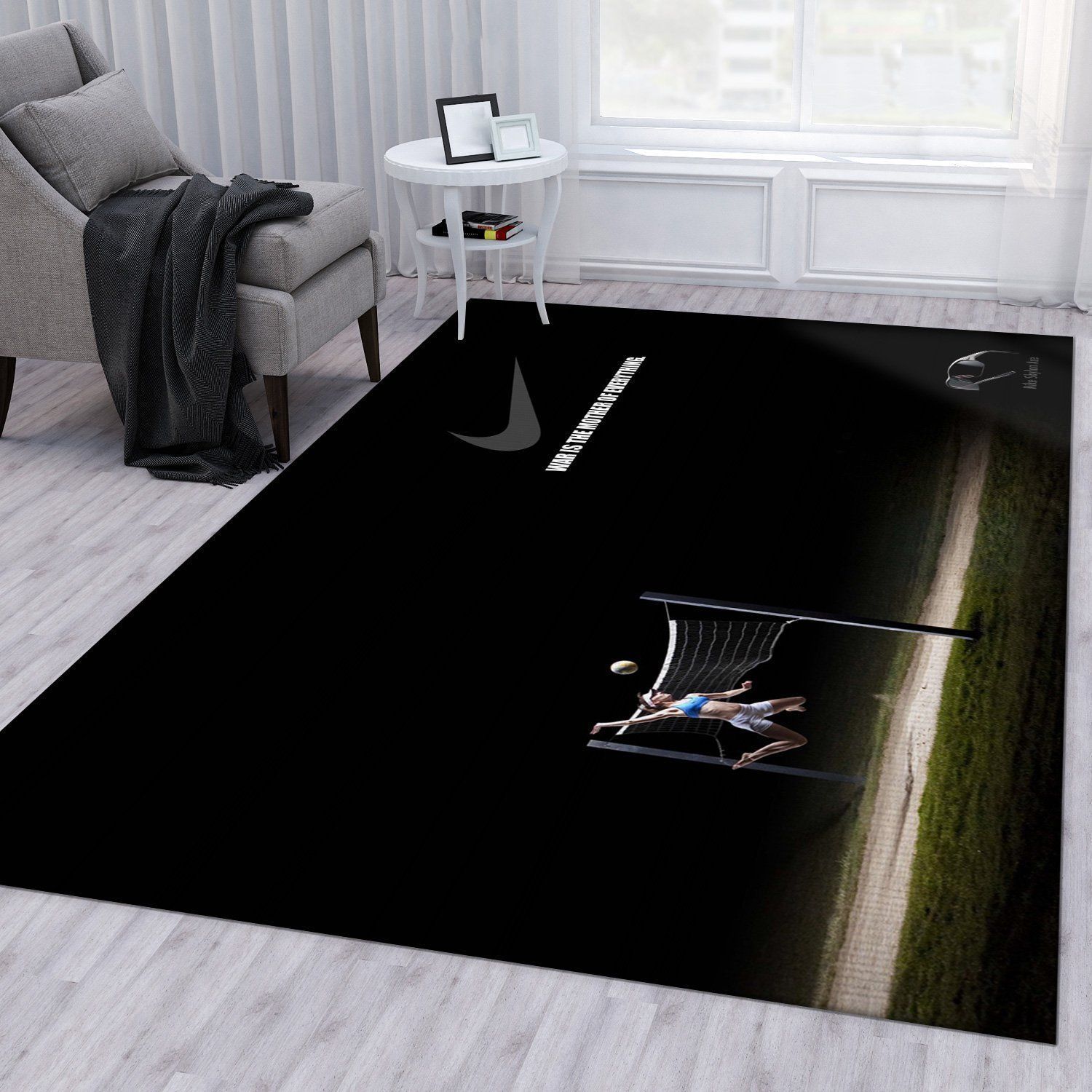 Nike Area Rug Bedroom Rug Home Decor Floor Decor - Indoor Outdoor Rugs