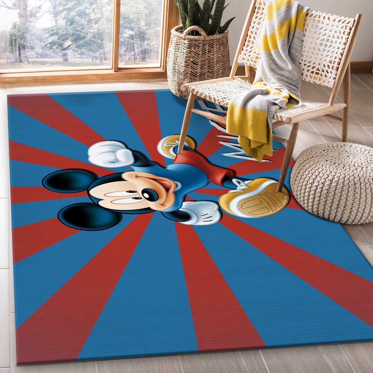 Mickey Mouse Area Rugs Living Room Carpet MM71203 Local Brands Floor Decor The US Decor - Indoor Outdoor Rugs