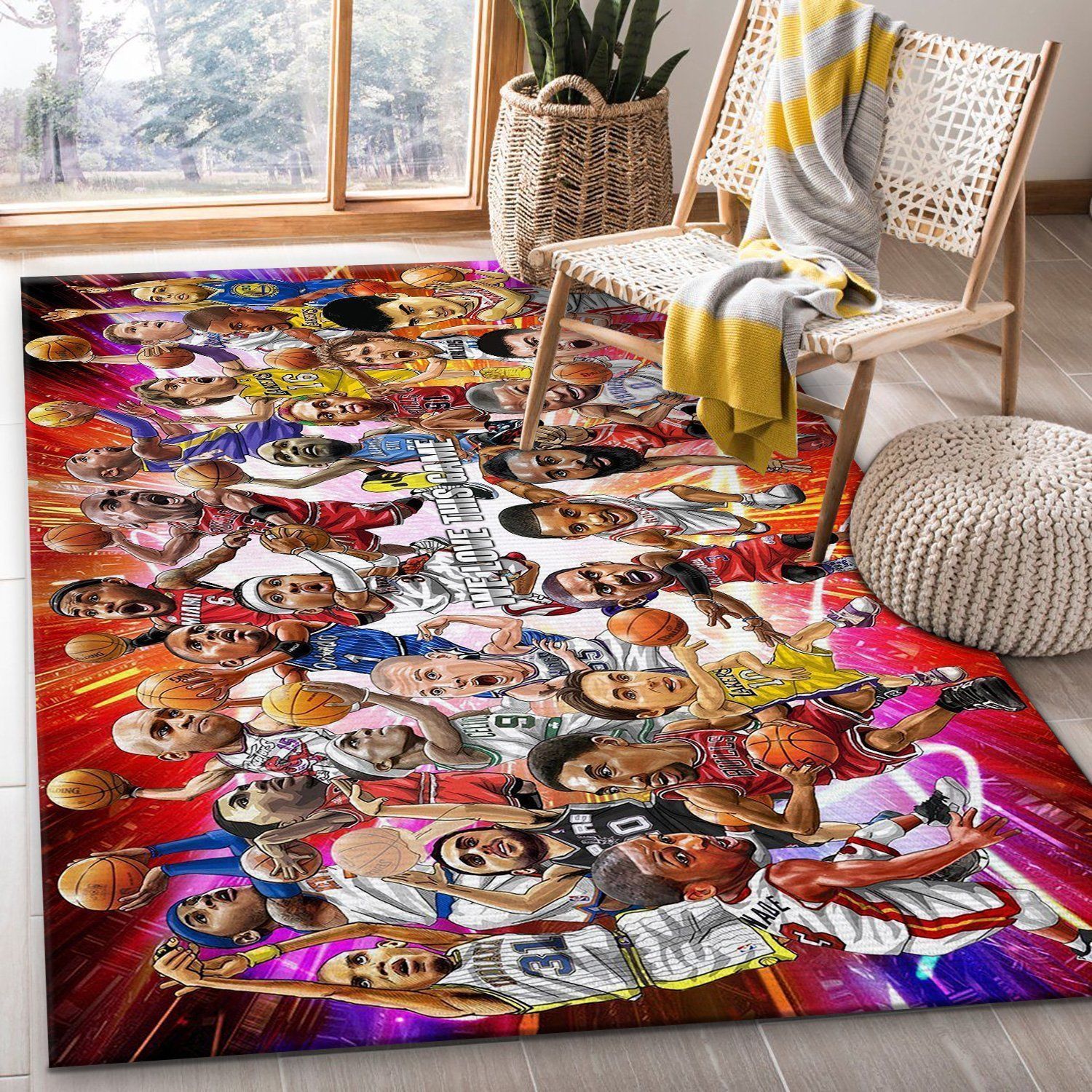 Legends NBA Basketball Area Rug Floor Decor The US Decor - Indoor Outdoor Rugs