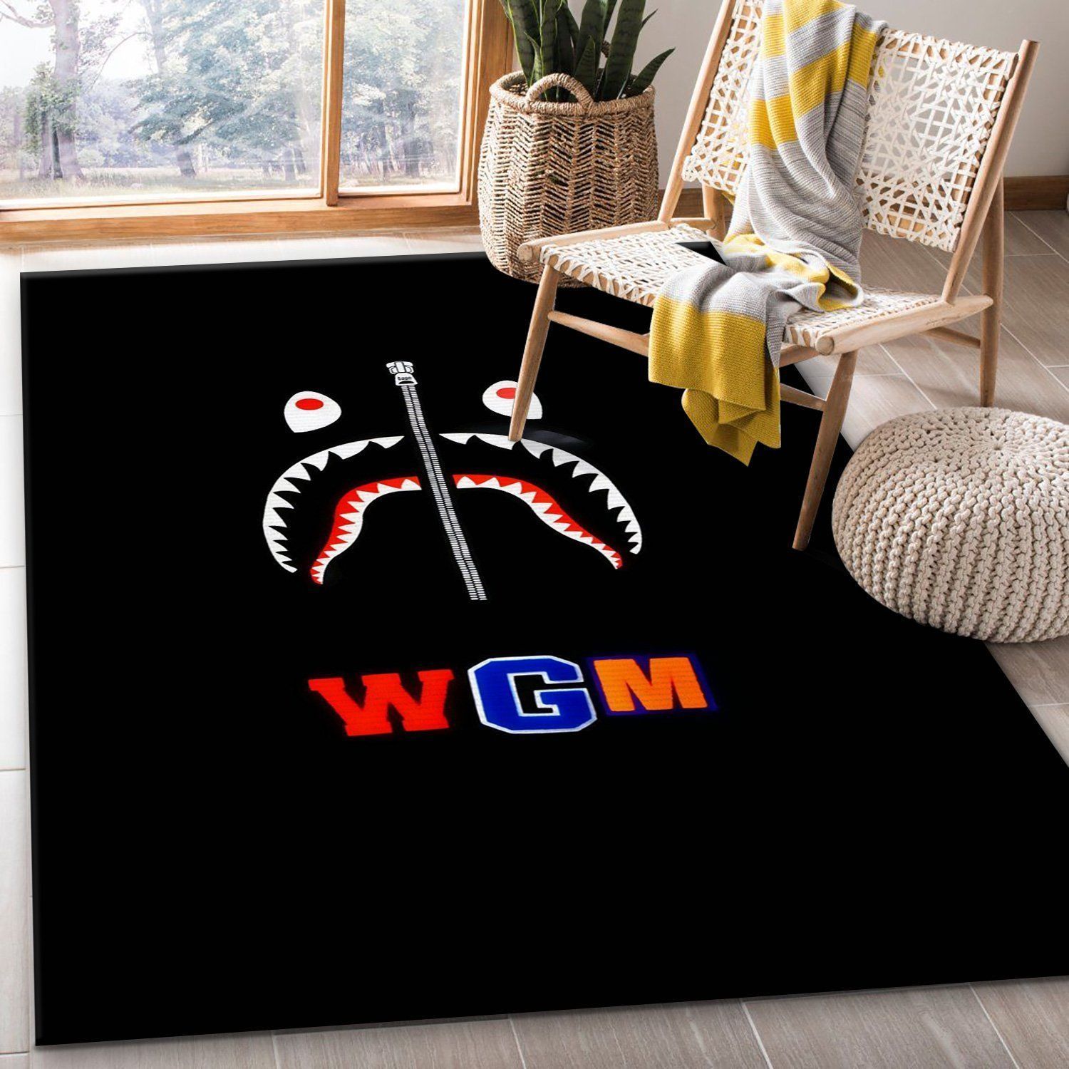 Bape Area Rug Bedroom Rug US Gift Decor - Indoor Outdoor Rugs