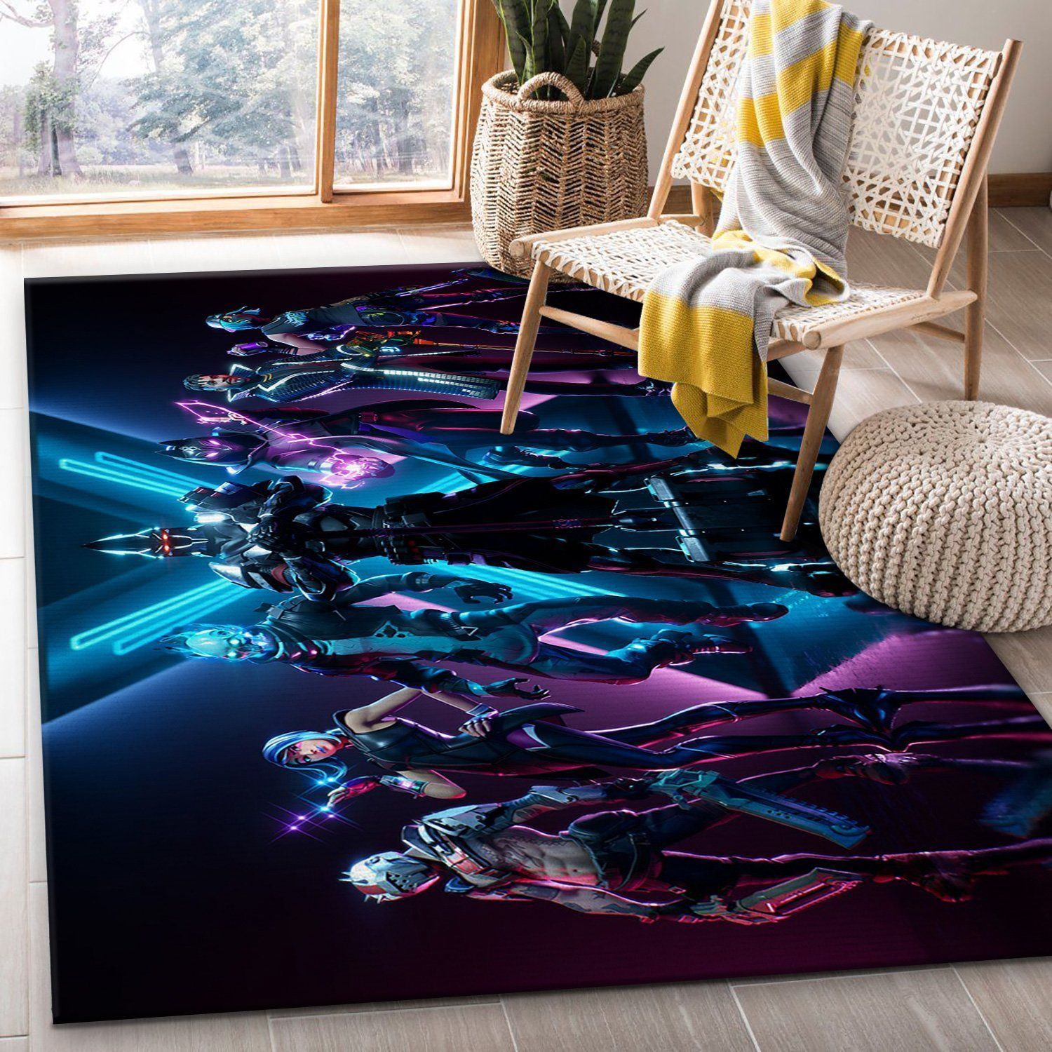 Fortnite Gaming Area Rug Living Room Home Decor Floor Decor - Indoor Outdoor Rugs