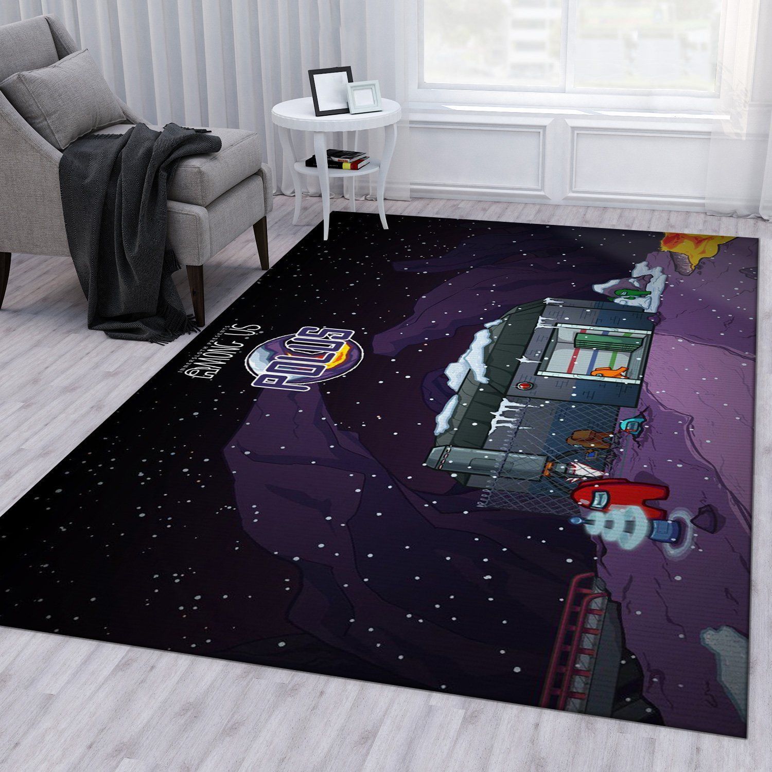 Among Us Ver9 Gaming Area Rug Living Room Rug Christmas Gift US Decor - Indoor Outdoor Rugs