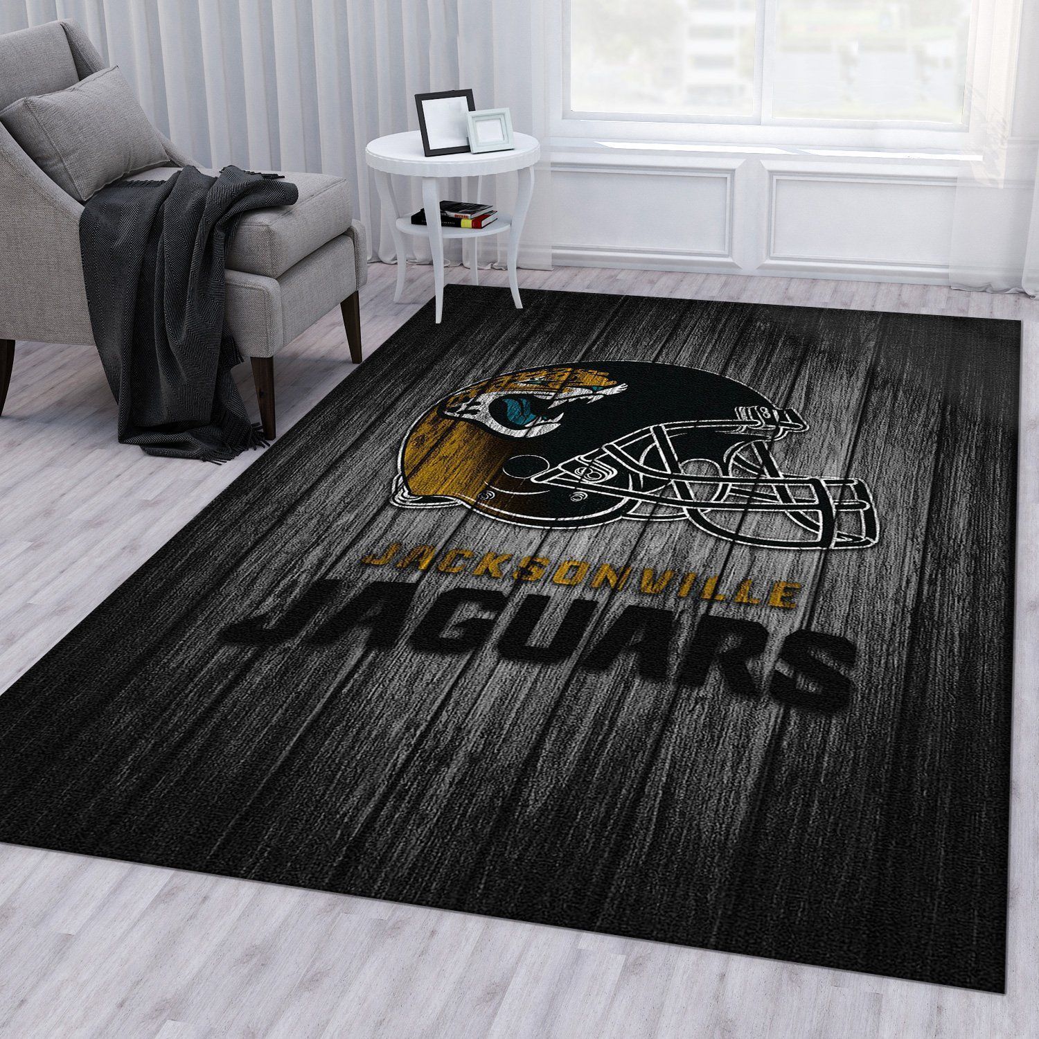 Jacksonville Jaguars Nfl Area Rug Bedroom Rug Home Decor Floor Decor - Indoor Outdoor Rugs