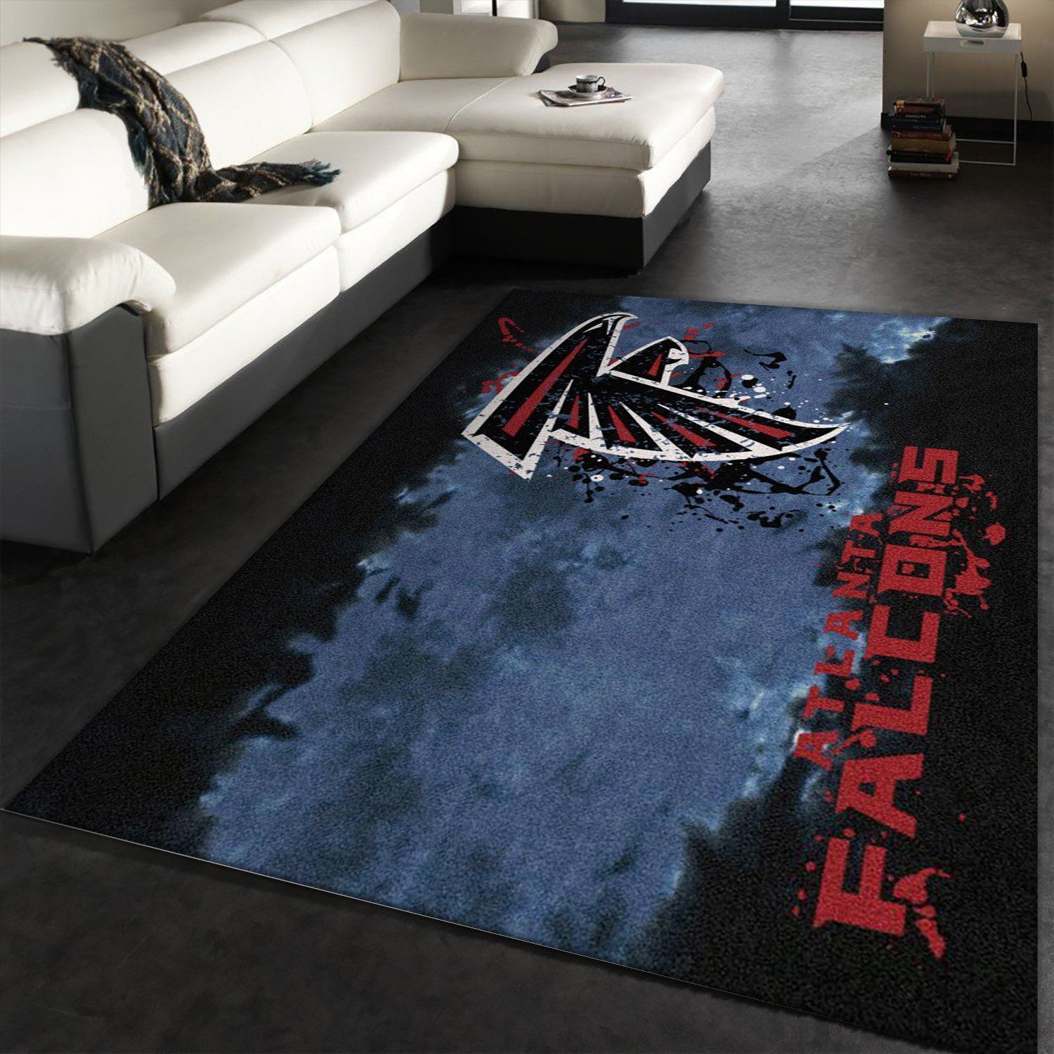 Atlanta Falcons Fade Rug Nfl Team Area Rug, Kitchen Rug, Family Gift US Decor - Indoor Outdoor Rugs