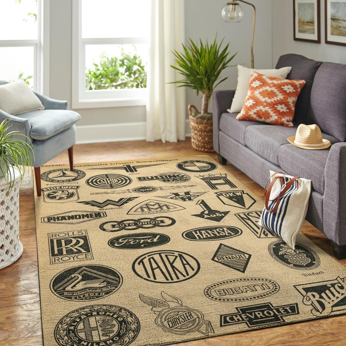 Existing Automobile Marks Car Brands Area Rug Rugs For Living Room Rug Home Decor - Indoor Outdoor Rugs