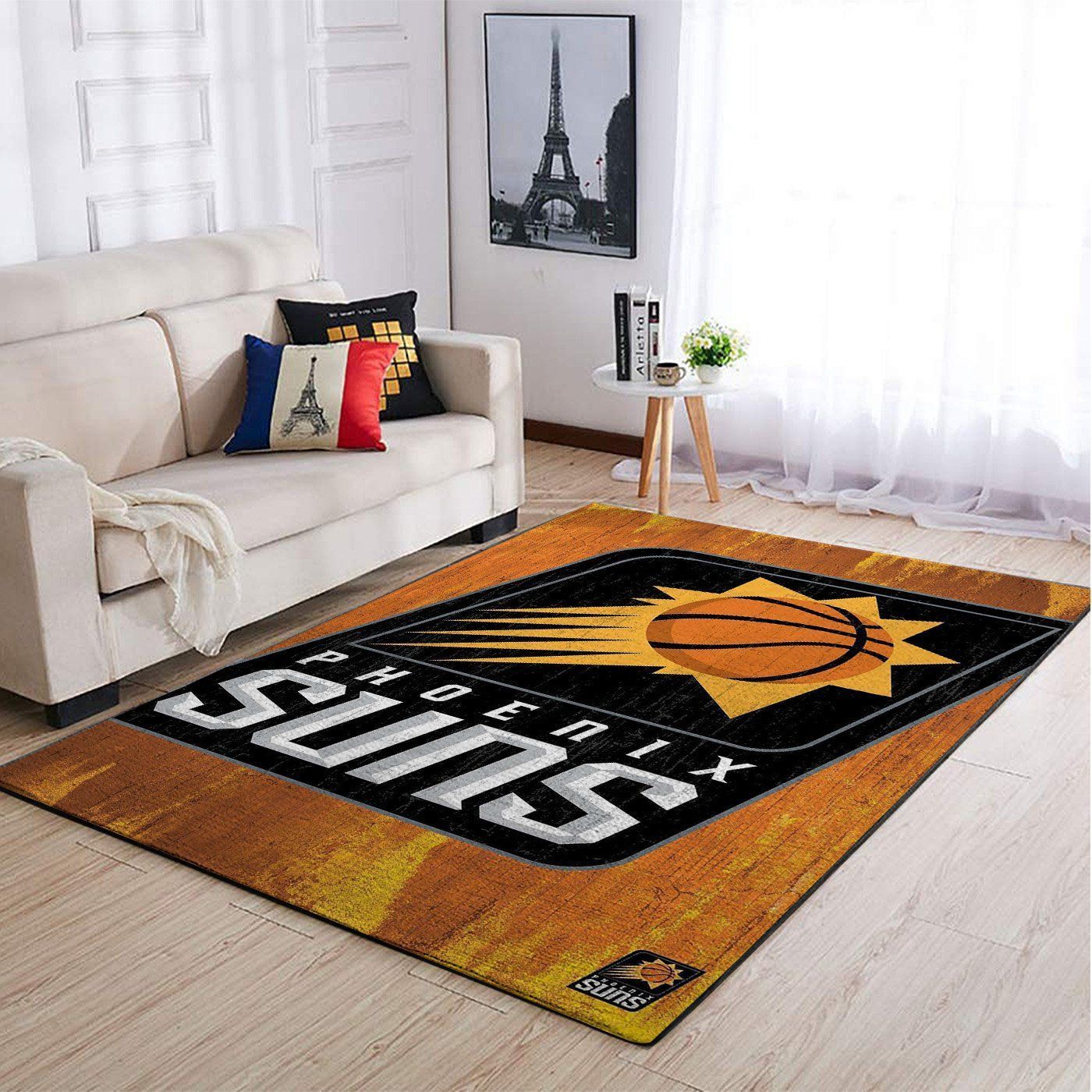 Phoenix Suns Nba Team Logo Style Nice Gift Home Decor Rectangle Area Rug - Indoor Outdoor Rugs