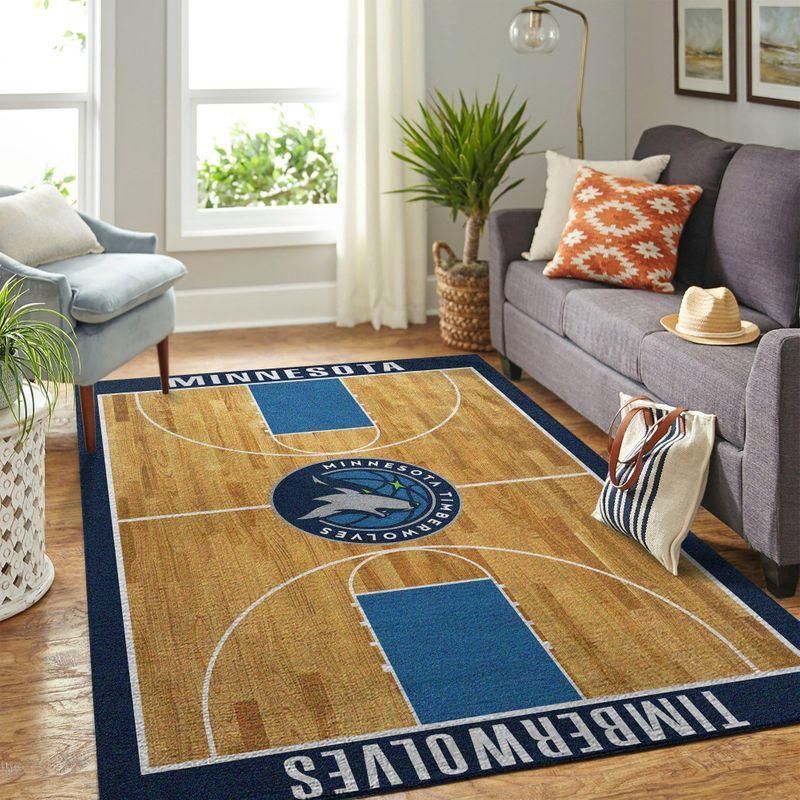 Minnesota Timberwolves Nba Rug Room Carpet Sport Custom Area Floor Home Decor - Indoor Outdoor Rugs