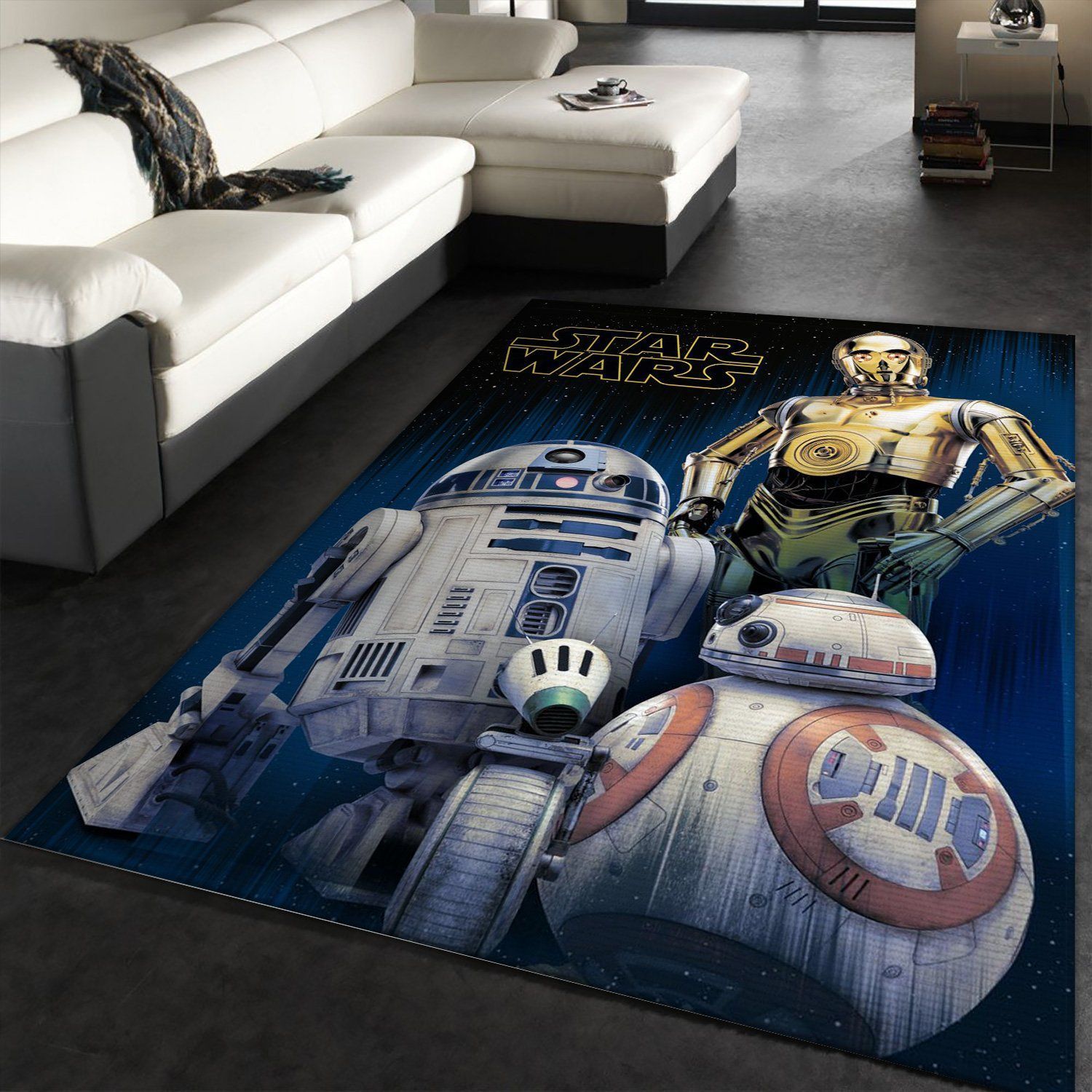 Robots Area Rug Star Wars Arts Rug US Gift Decor - Indoor Outdoor Rugs