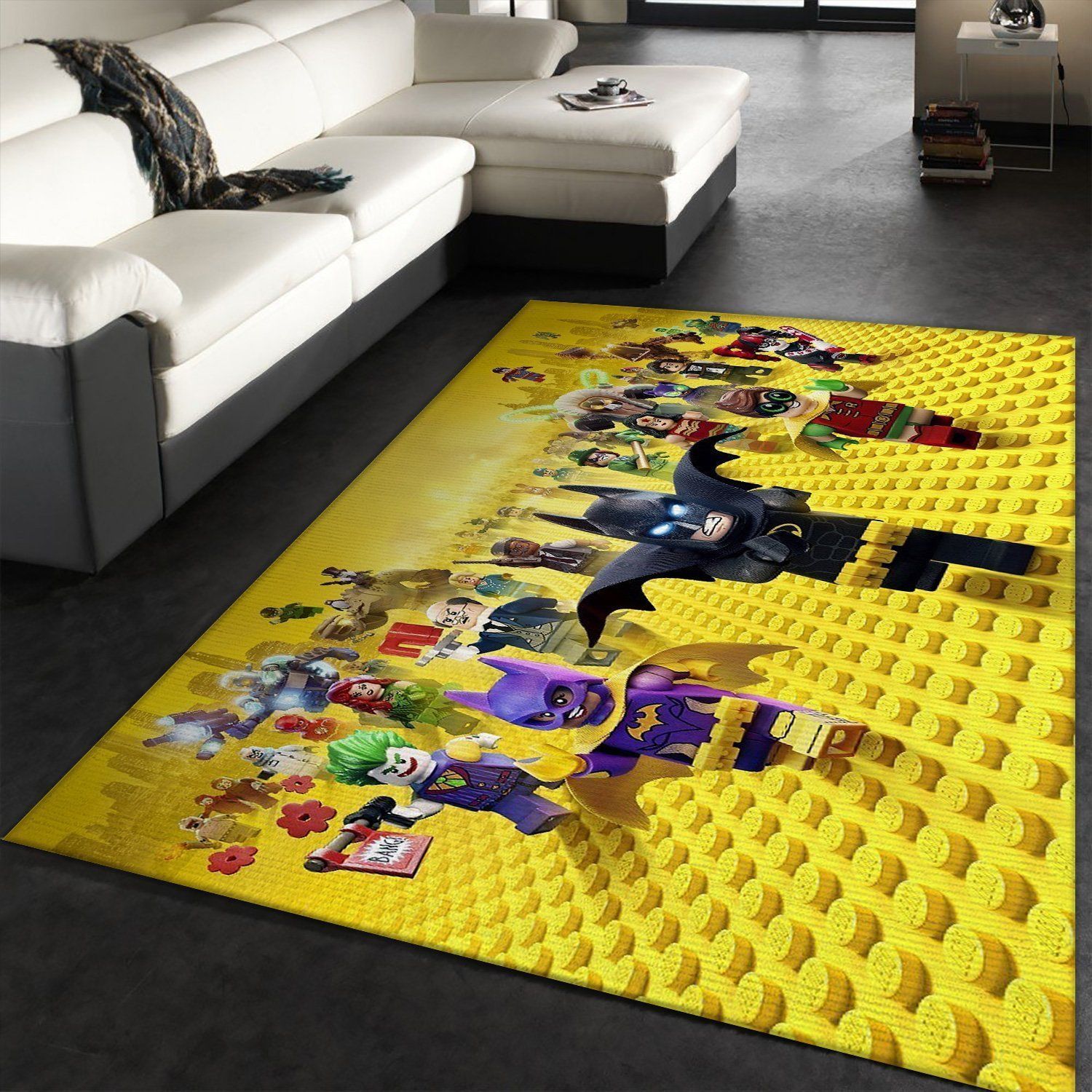 Lego DC Comic Movies Area Rugs Living Room Carpet Floor Decor The US Decor - Indoor Outdoor Rugs