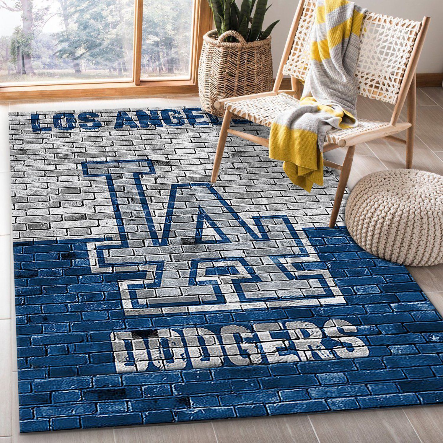 Los Angeles Dodgers MLB Baseball Area Rug MLB251049 Baseball Floor Decor The US Decor - Indoor Outdoor Rugs