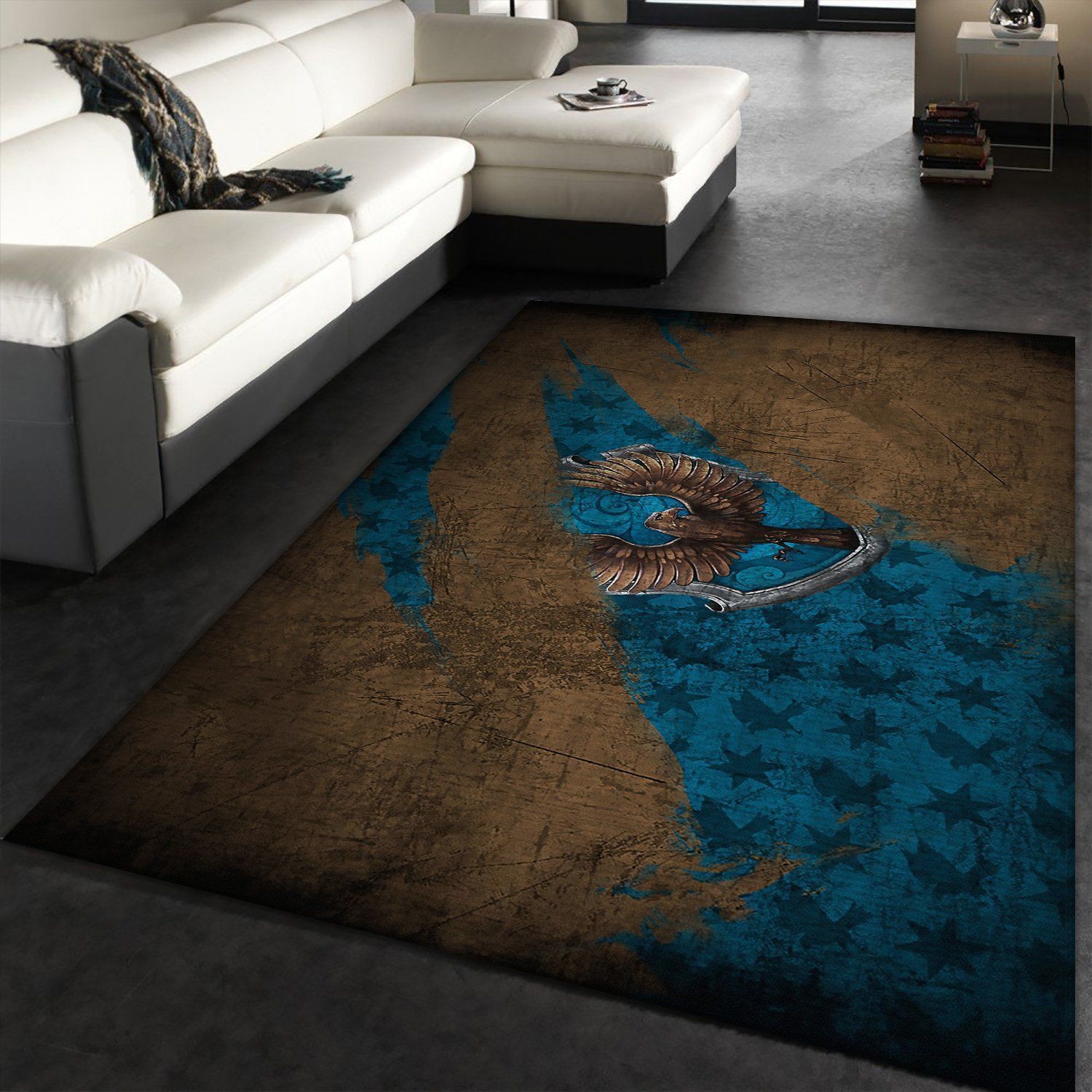 Ravenclaw Harry Potter Area Rug Floor Decor The US Decor - Indoor Outdoor Rugs