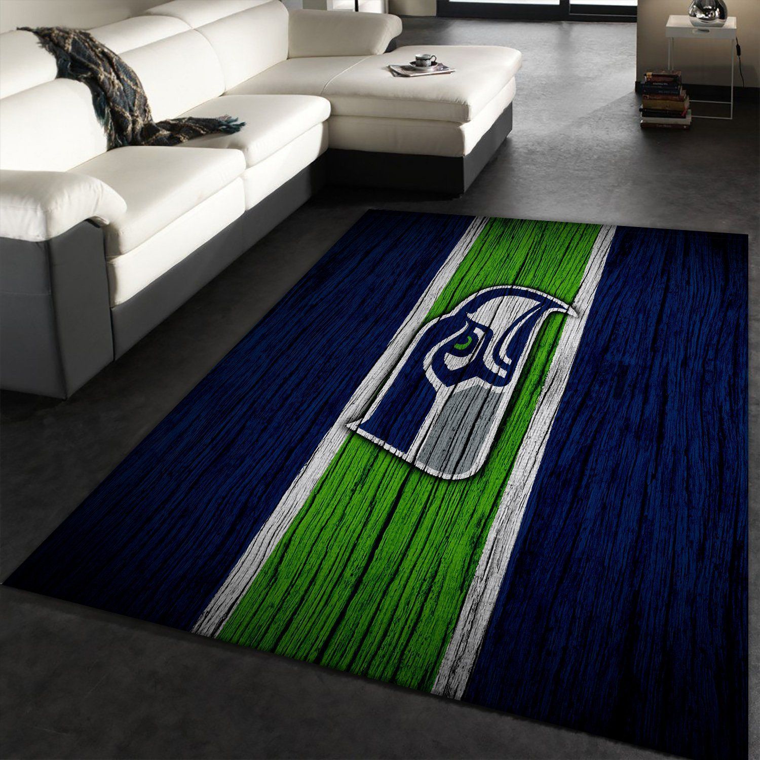 Seattle Seahawks Nfl Rug Room Carpet Sport Custom Area Floor Home Decor Area Rug Rugs For Living Room - Indoor Outdoor Rugs