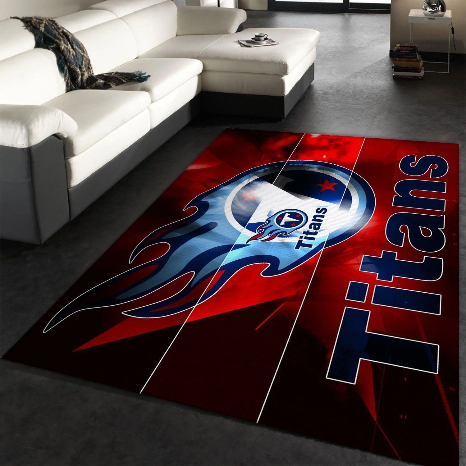 Tennessee Titans Area Rugs Living Room Carpet STT101201 Local Brands Floor Decor The US Decor - Indoor Outdoor Rugs