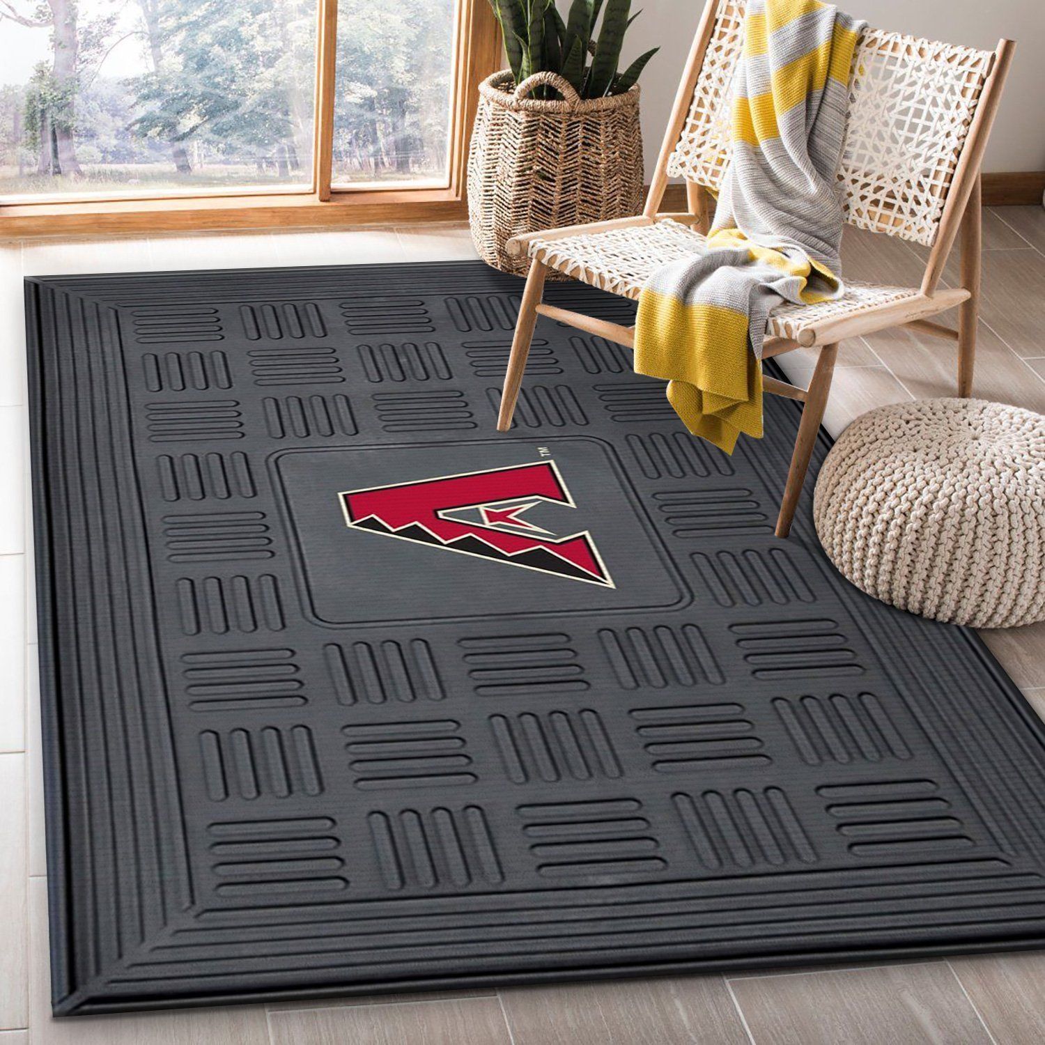 Arizona Diamondbacks Medallion Area Rug Carpet, Living Room Rug, Family Gift US Decor - Indoor Outdoor Rugs