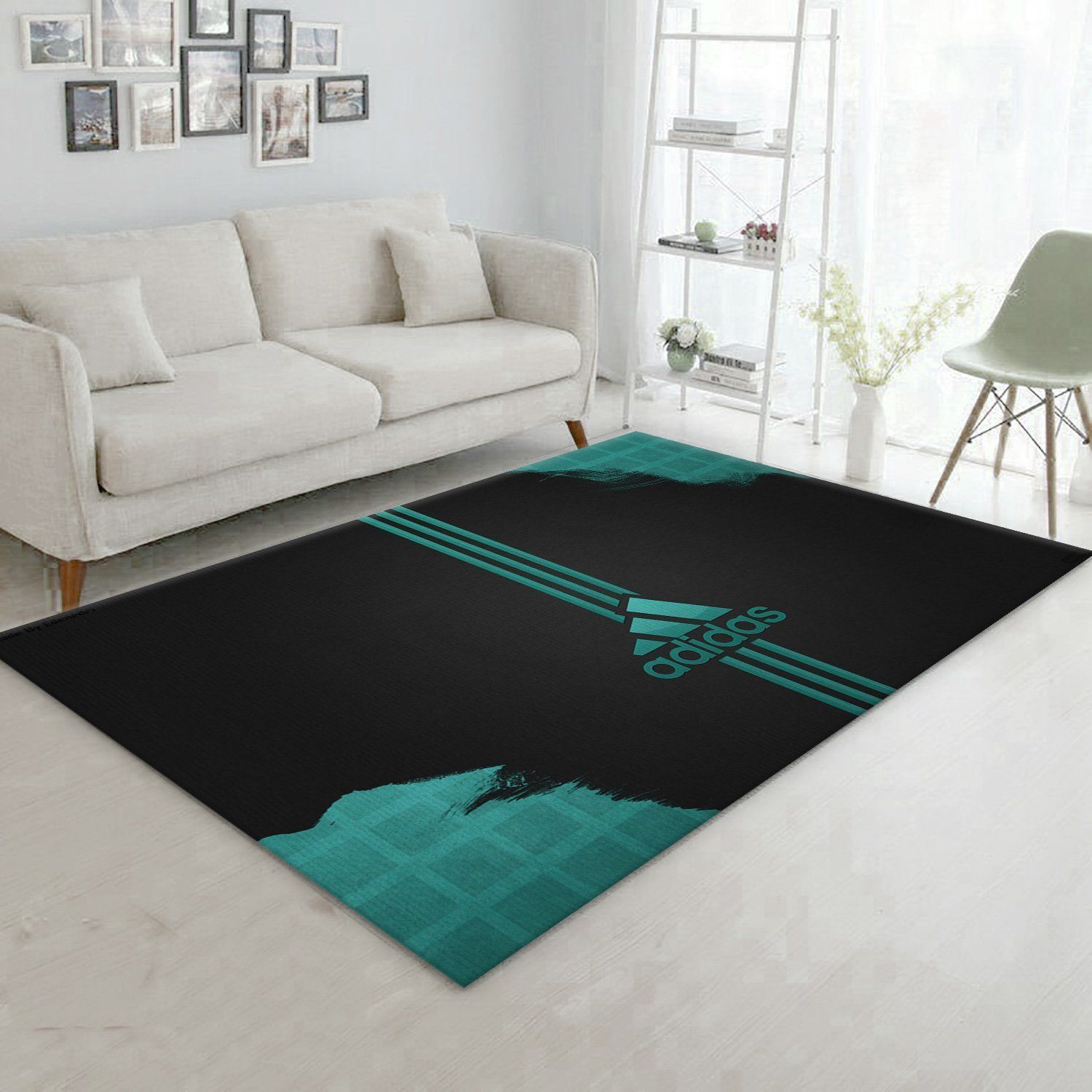 Adidas Area Rug For Christmas Fashion Brand Rug Bedroom Rug Christmas Gift US Decor - Indoor Outdoor Rugs