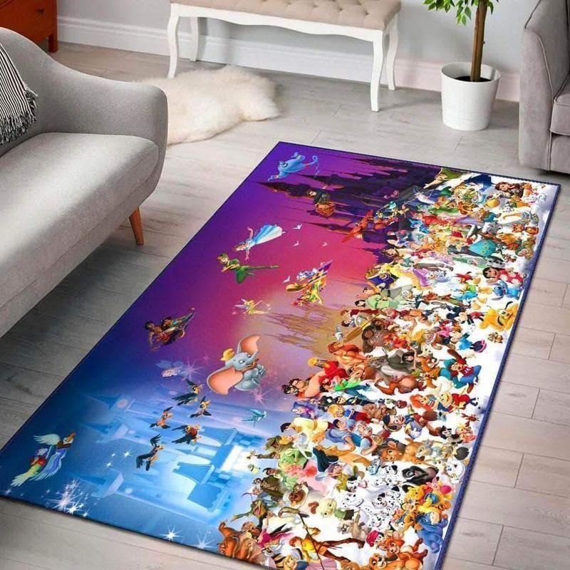 Disney Characters 4 Living Room Area Rug For Christmas, Kitchen Rug, US Gift Decor - Indoor Outdoor Rugs