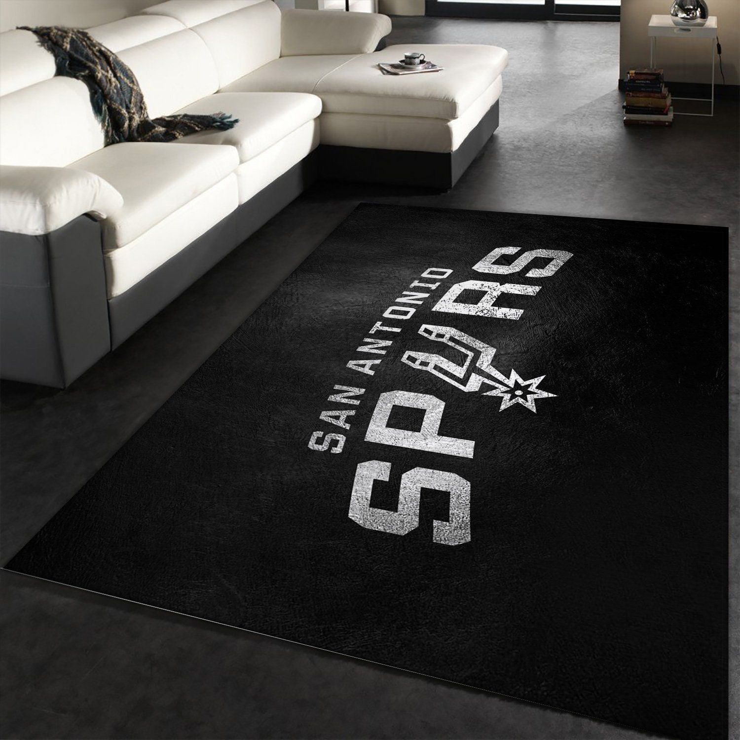 San Antonio Spurs NBA Team Area Rug, Kitchen Rug, Home US Decor - Indoor Outdoor Rugs