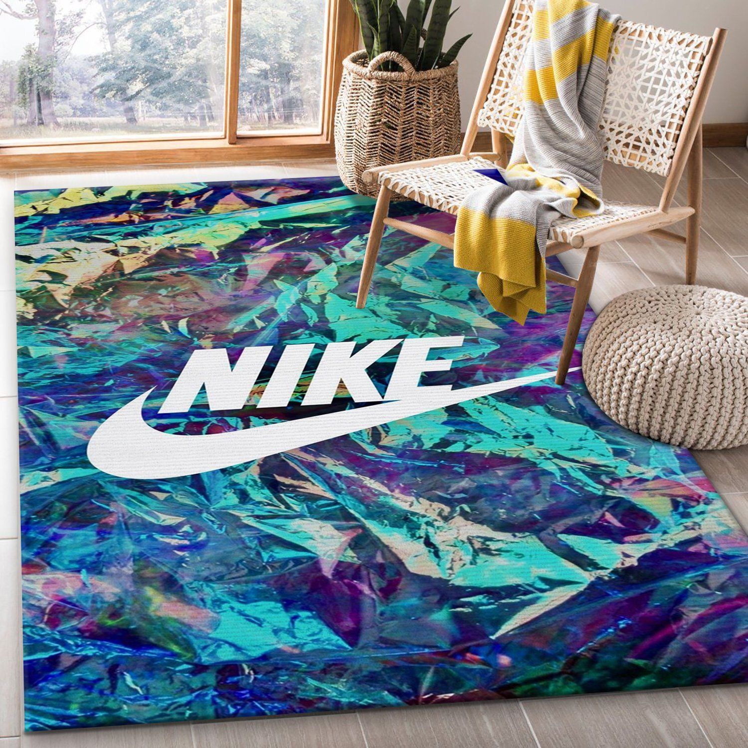 Nike Area Rug For Christmas Bedroom Rug US Gift Decor - Indoor Outdoor Rugs