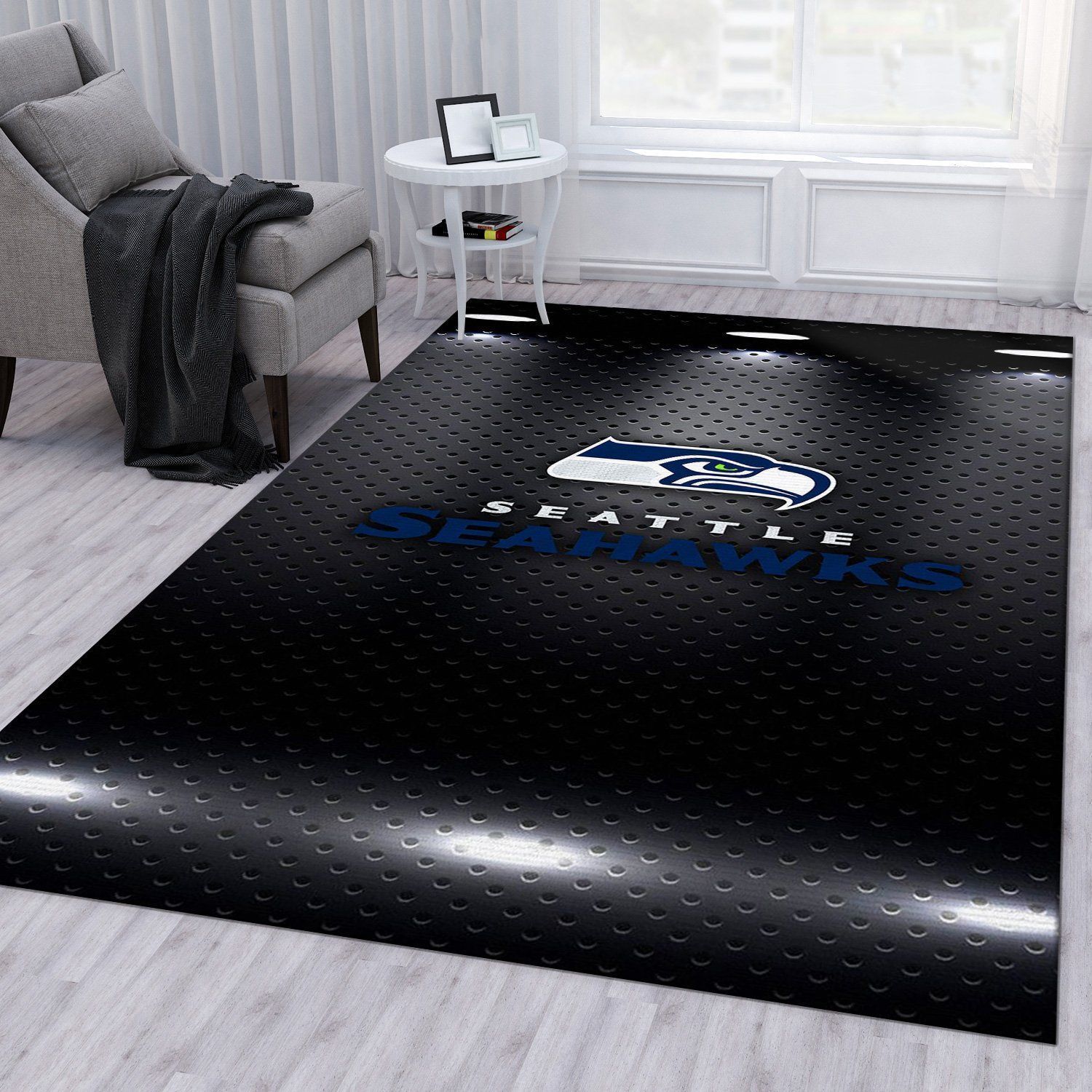 Seattle Seahawks Nfl Area Rug For Gift Living Room Rug Home Decor Floor Decor - Indoor Outdoor Rugs