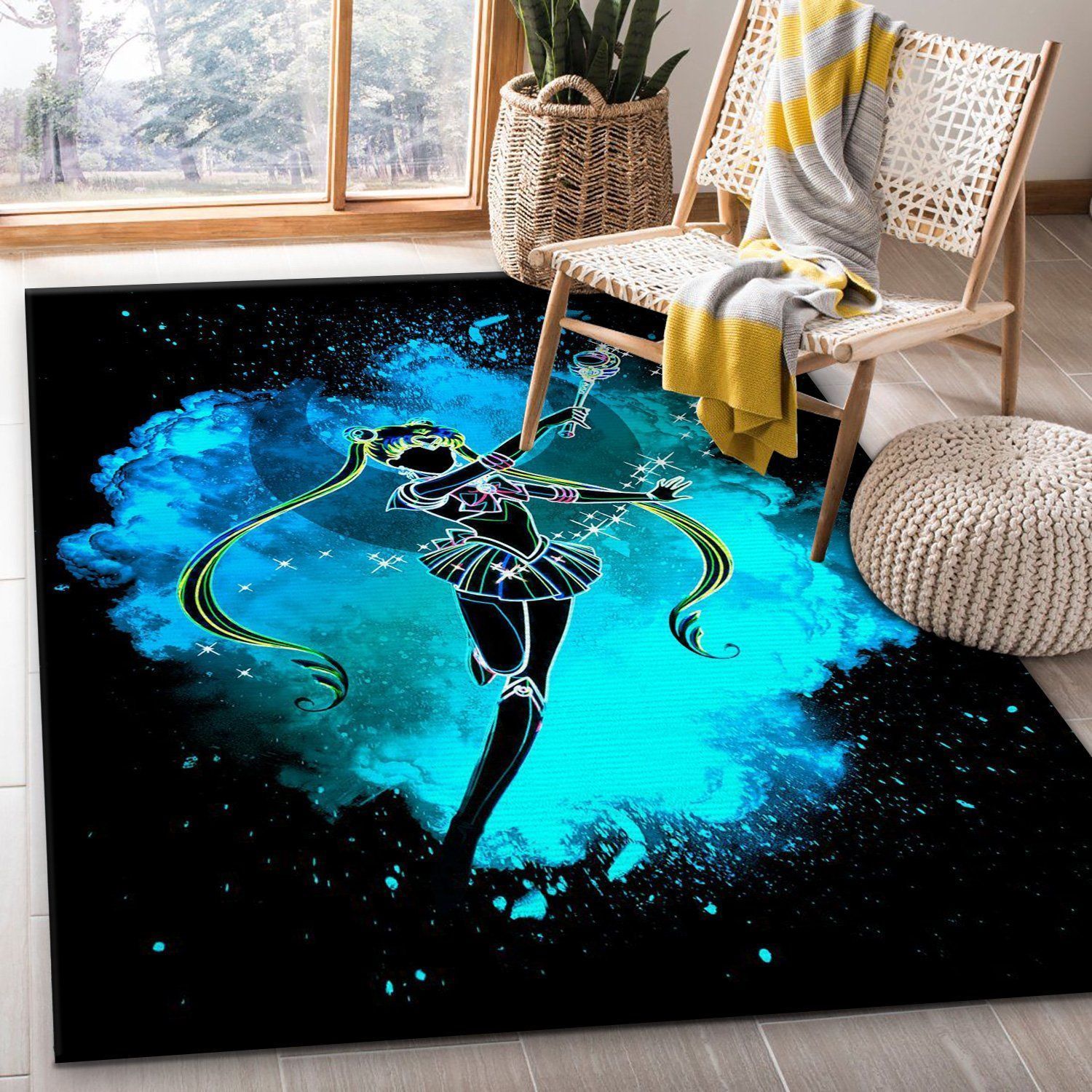 The Soul Of The Moon Area Rug, Kitchen Rug, Home US Decor - Indoor Outdoor Rugs