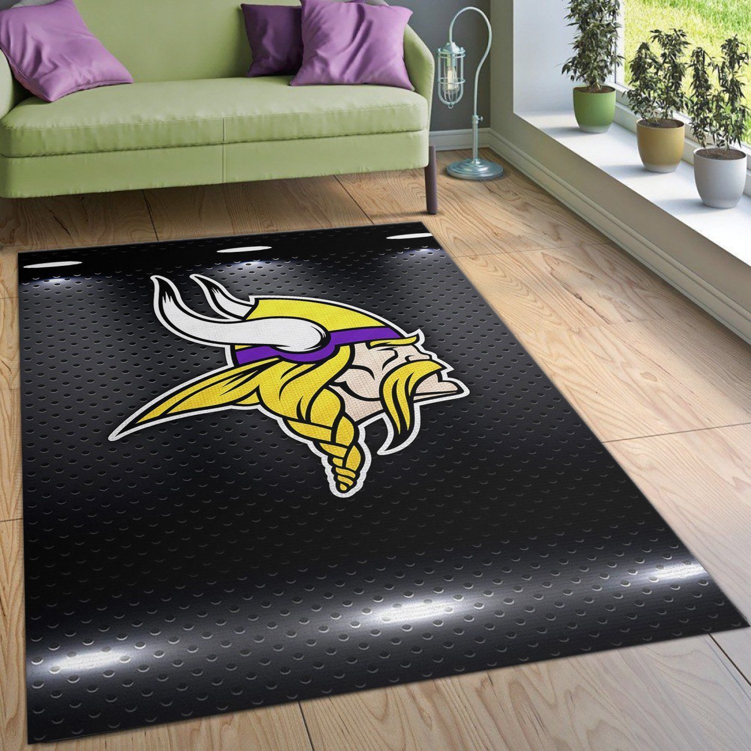 Minnesota Vikings Nfl Area Rug For Gift Bedroom Rug Home Decor Floor Decor - Indoor Outdoor Rugs