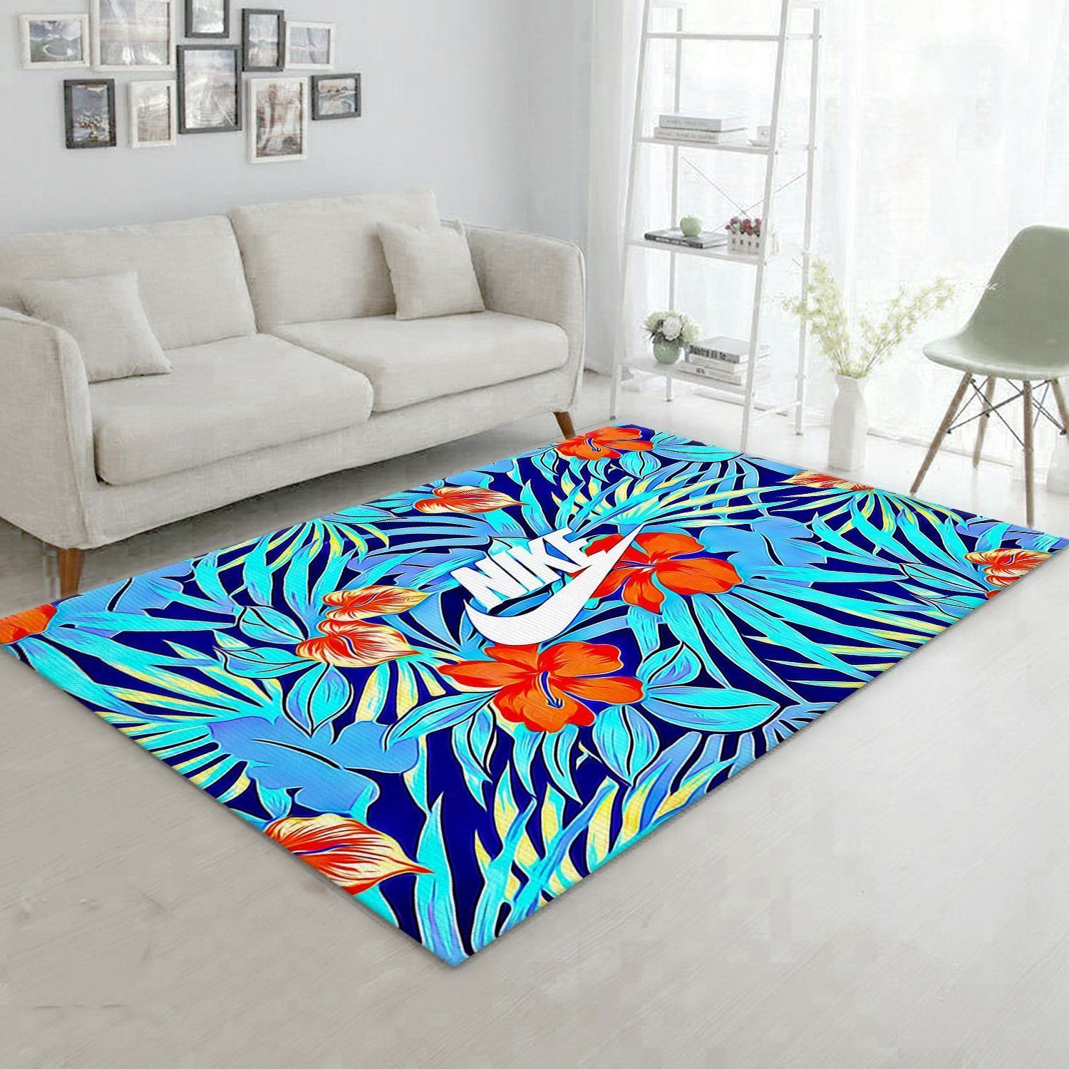 Nike Flower V2 Fashion Brand Rug Living Room Rug Home US Decor - Indoor Outdoor Rugs