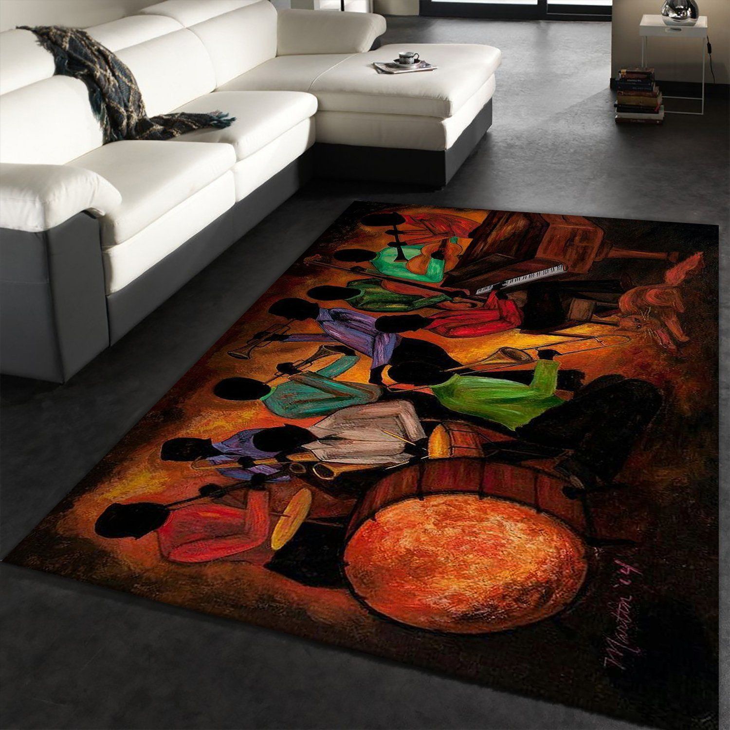 Music Band Rug Floor Rugs - Indoor Outdoor Rugs