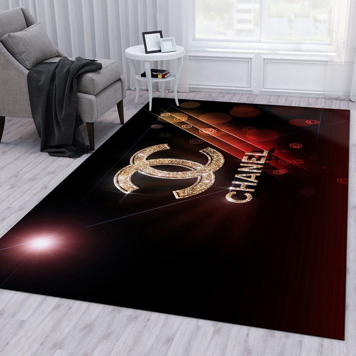 Chanel Rugs Bedroom Rug Christmas Gift US Decor - Indoor Outdoor Rugs